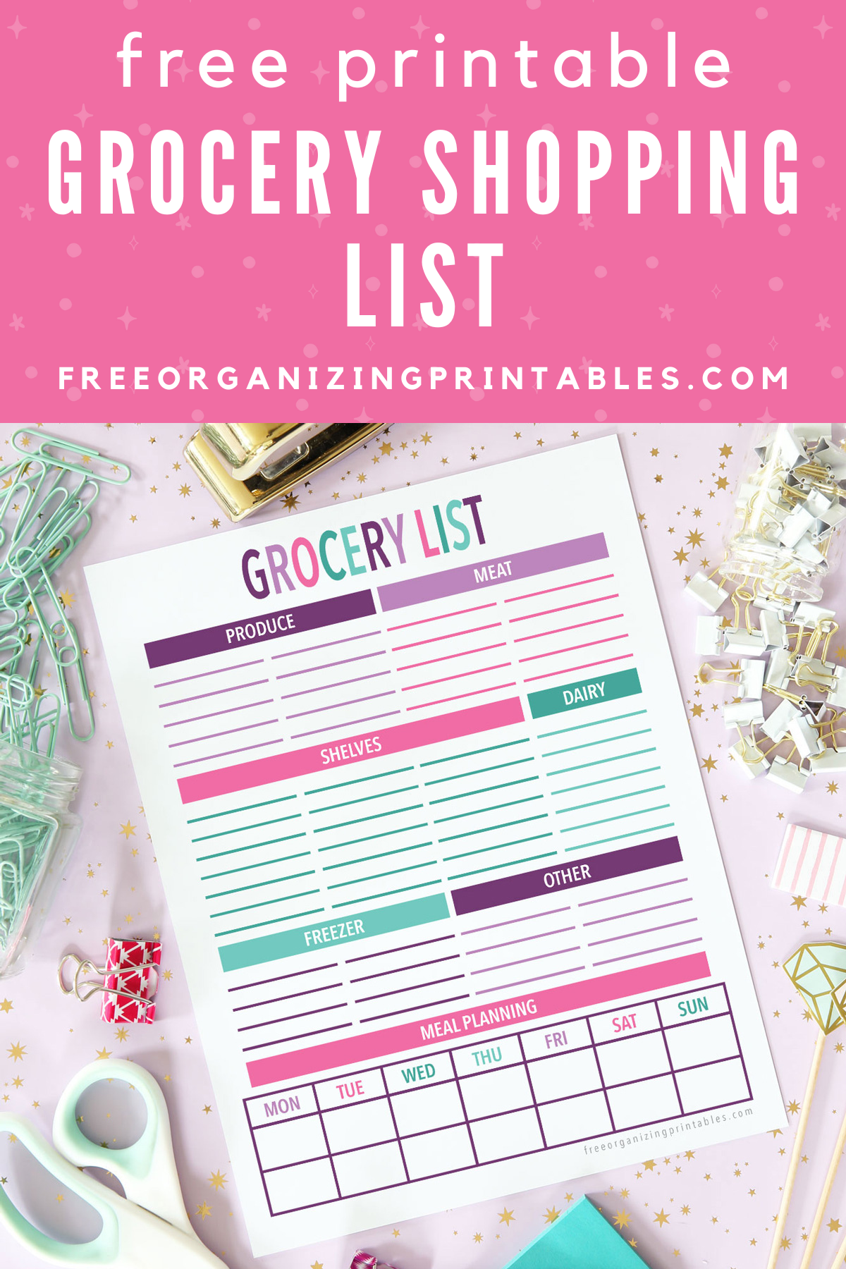 Free Printable Grocery List To Save You Time And Money