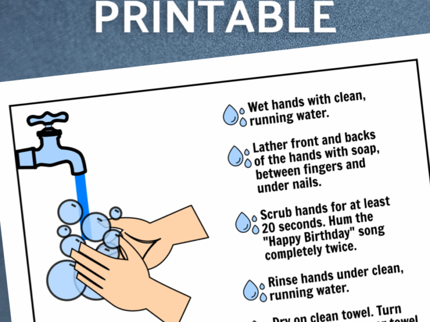 Free Printable Hand Washing Sign Oh My Creative
