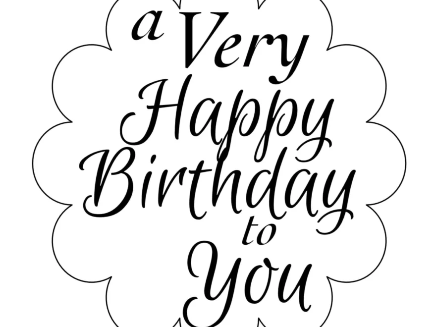 Free Printable Happy Birthday Sign Templates PDF Word Yard Cake