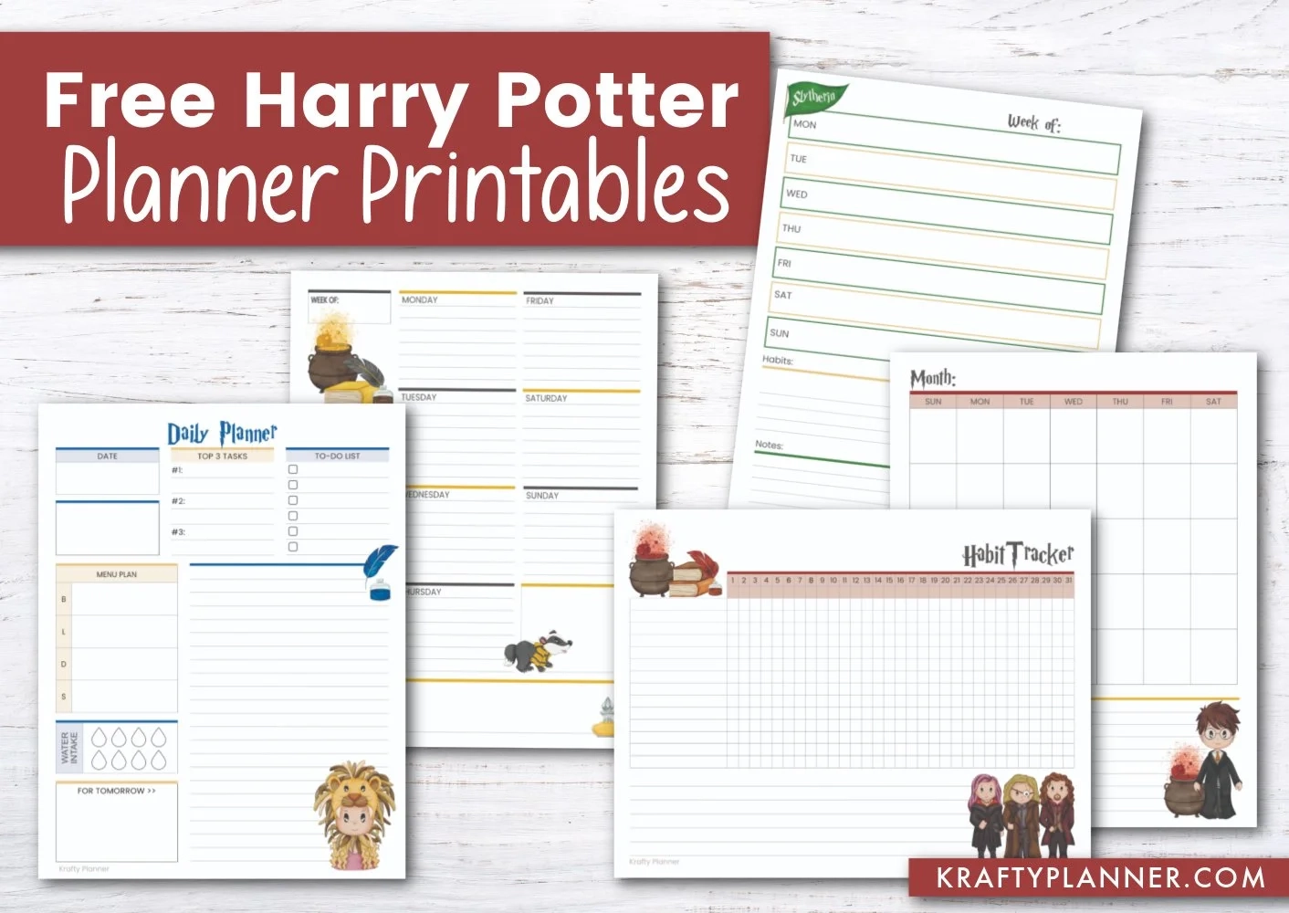 Free Harry Potter Weekly Planner Printables Free Harry Potter Weekly Planner Printables