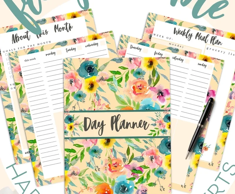 Free Printable Inserts For Happy Planner Floral Pastel Carrie Elle