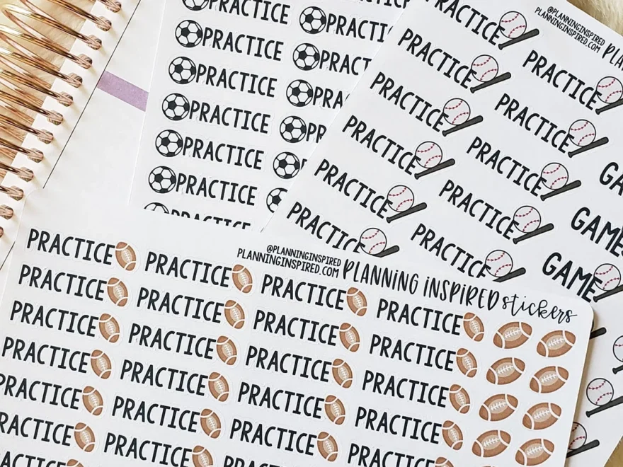 Free Printable Kid s Sports Stickers Planning Inspired