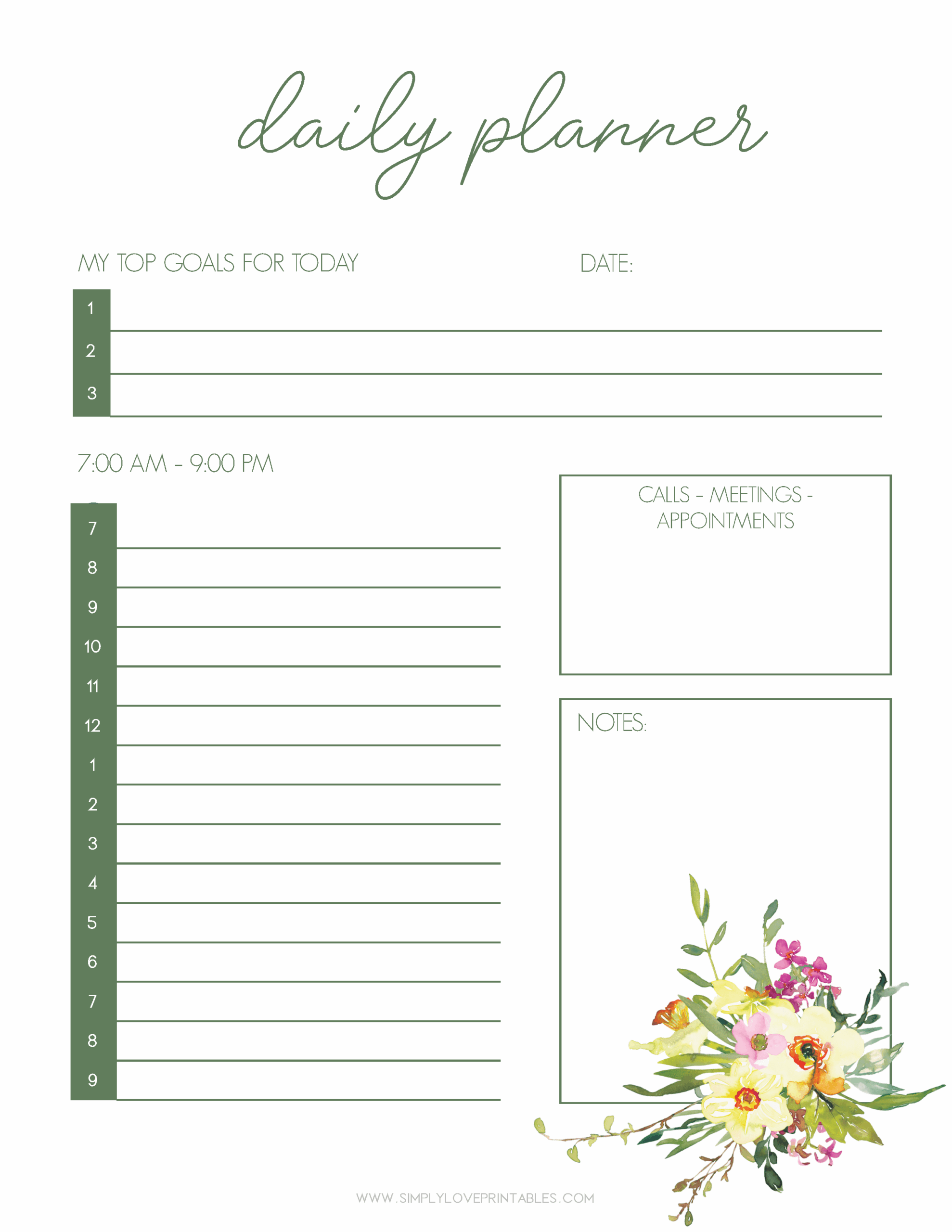Free Printable March Planning Pages Simply Love Printables