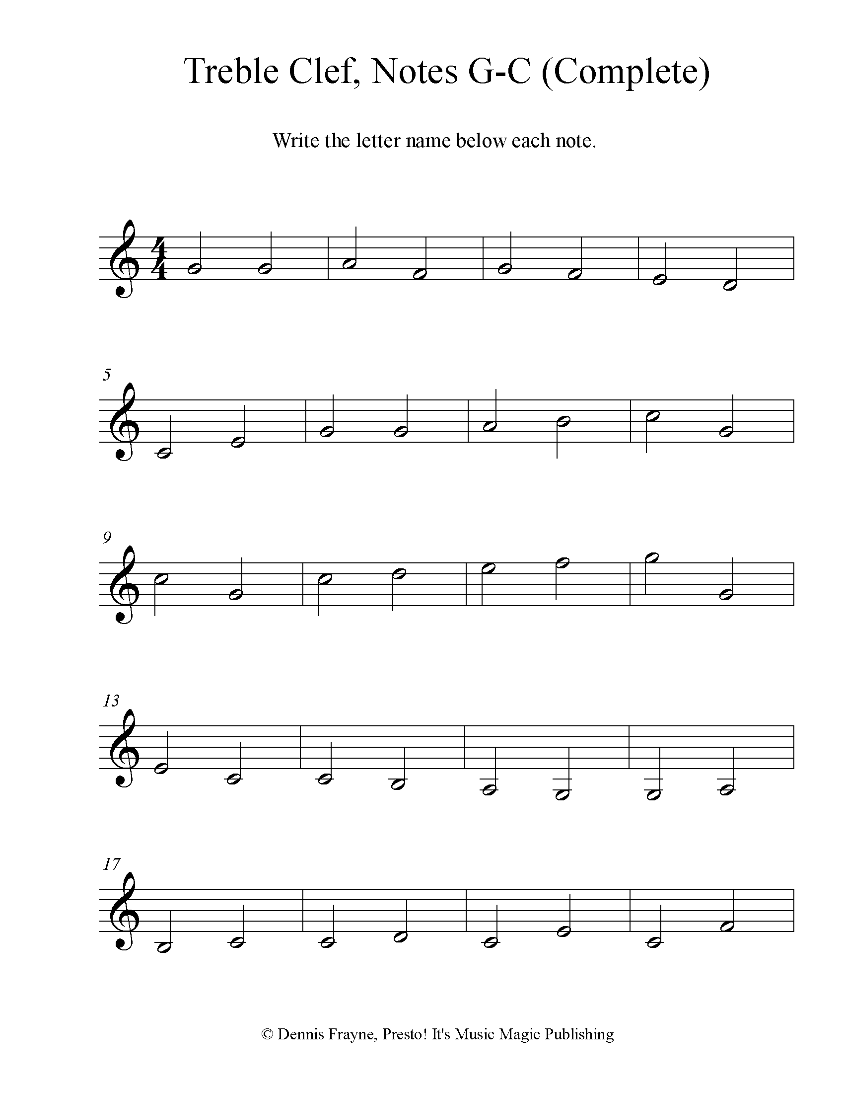 FREE Printable Music Note Naming Worksheets Presto It s Music Magic Publishing FREE Printable Music Note Naming Worksheets Presto It s Music Magic Publishing