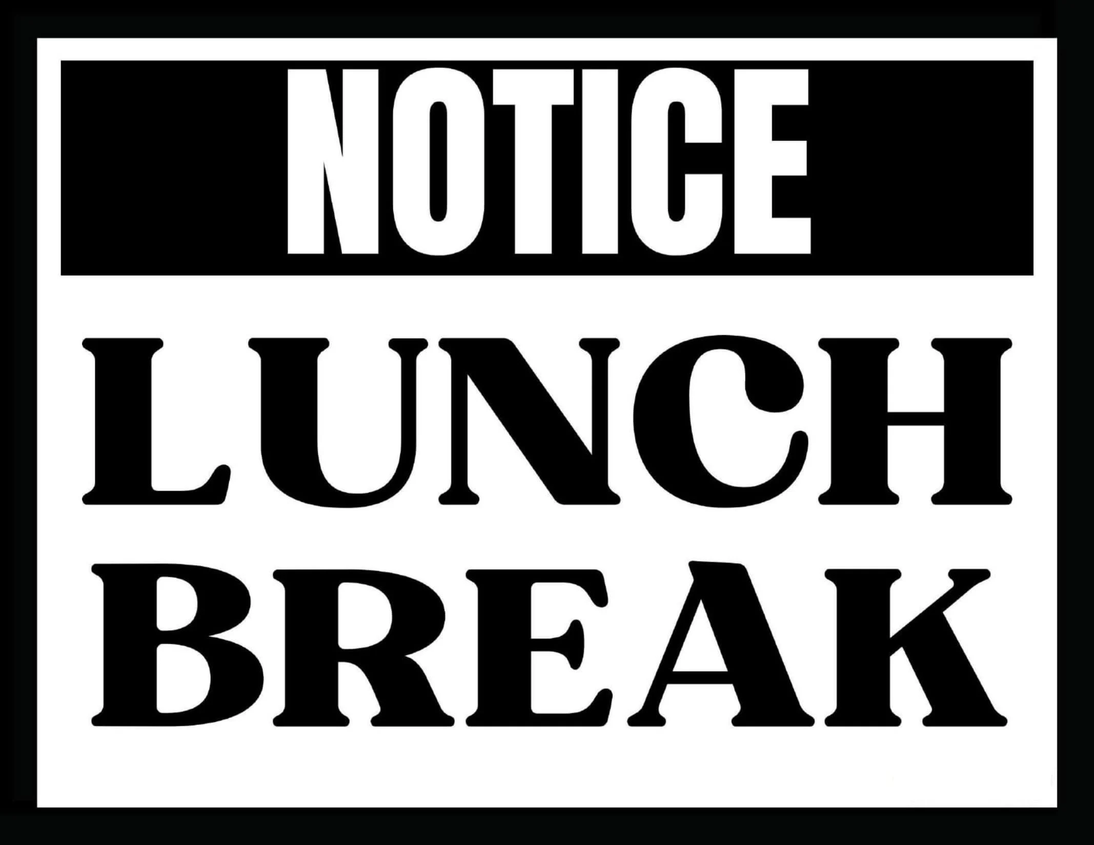 Free Printable Out To Lunch Sign Templates PDF Word 