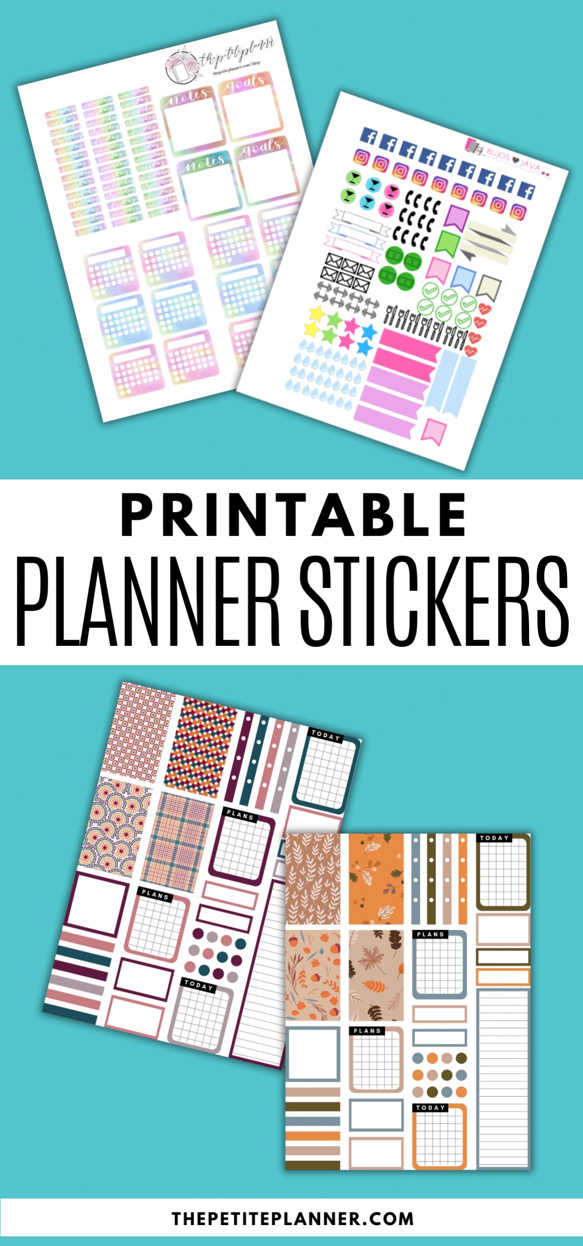 Free Printable Stickers Planner