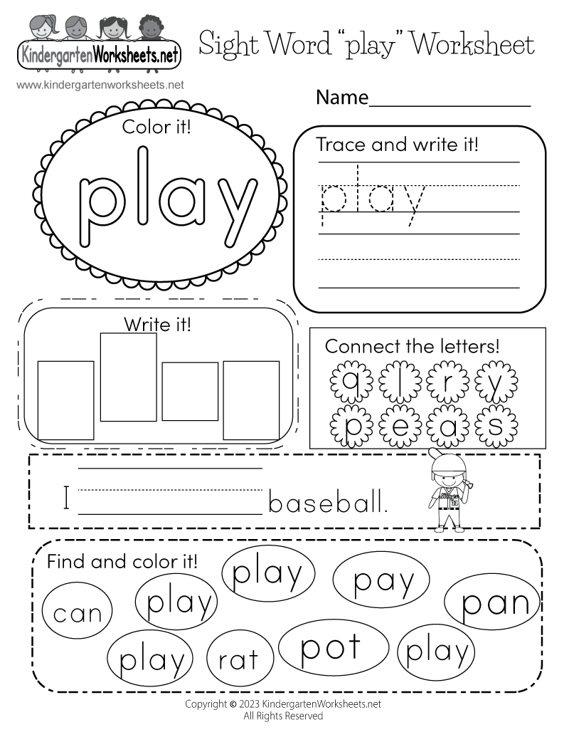 Free Printable Sight Word Practice Sheets Free Printable Sight Word Practice Sheets