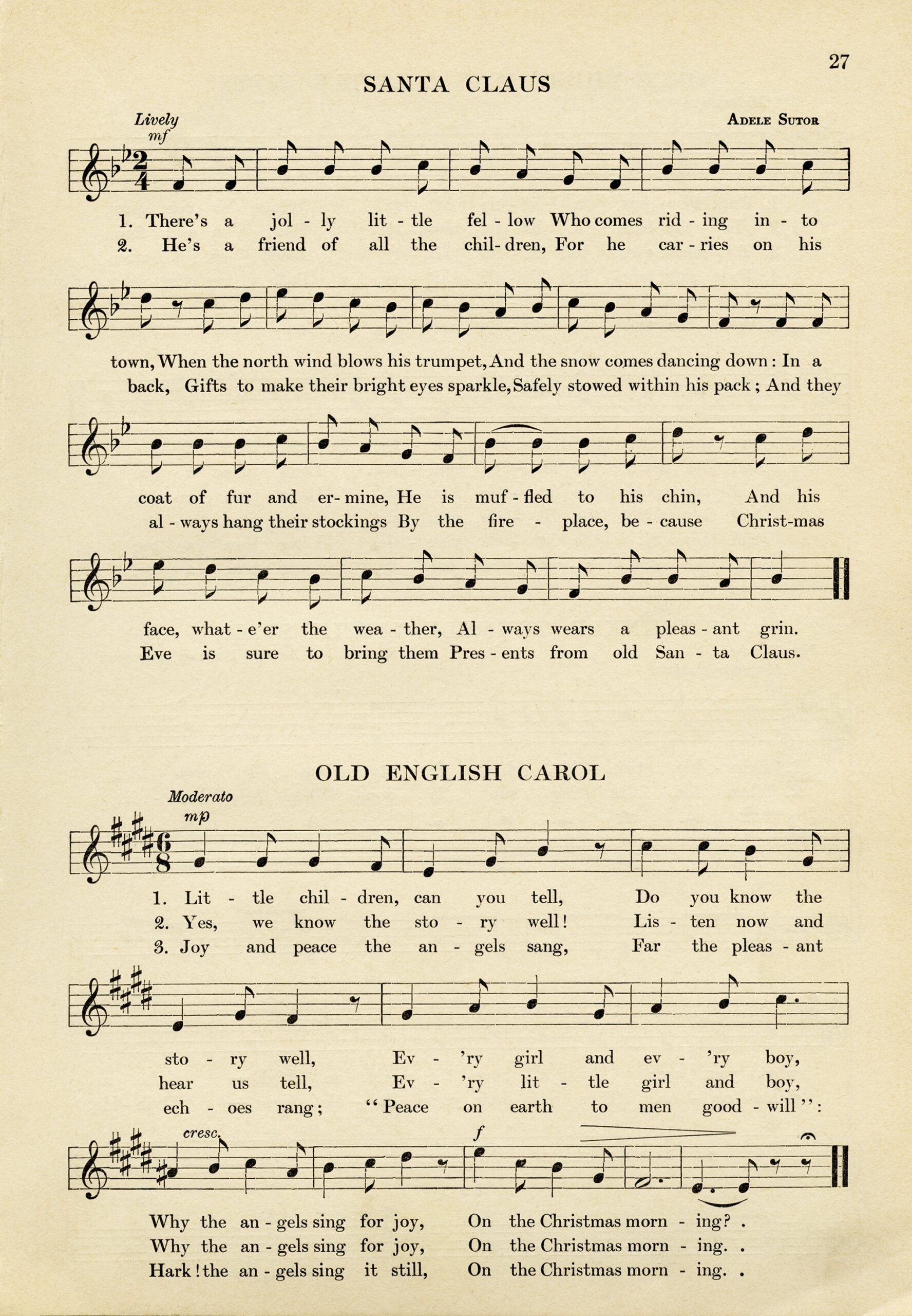 Free Printable Vintage Christmas Sheet Music Free Printable Vintage Christmas Sheet Music