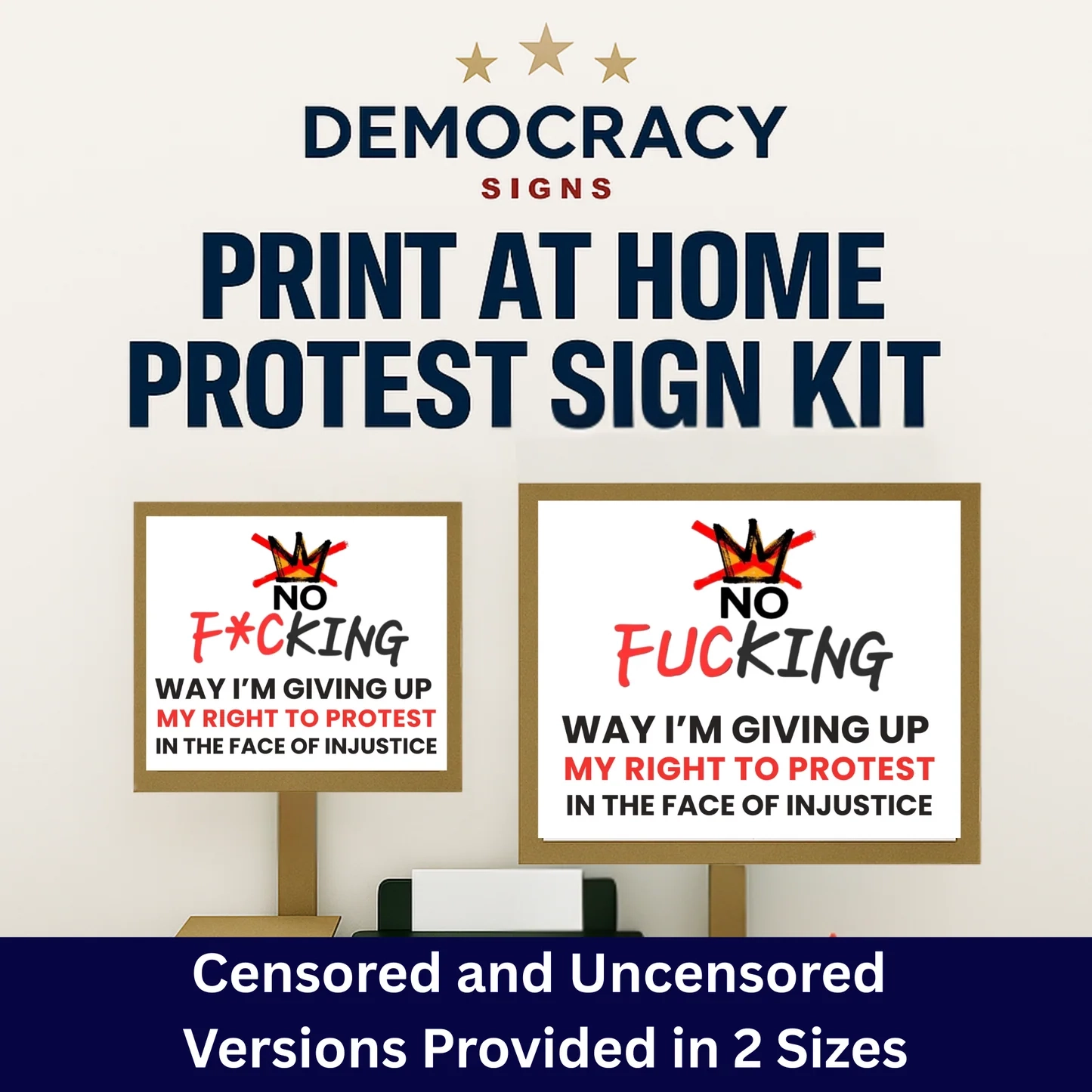 Free Protest Signs Anti Trump Protest Signs Printable Protest Signs Democracy Signs