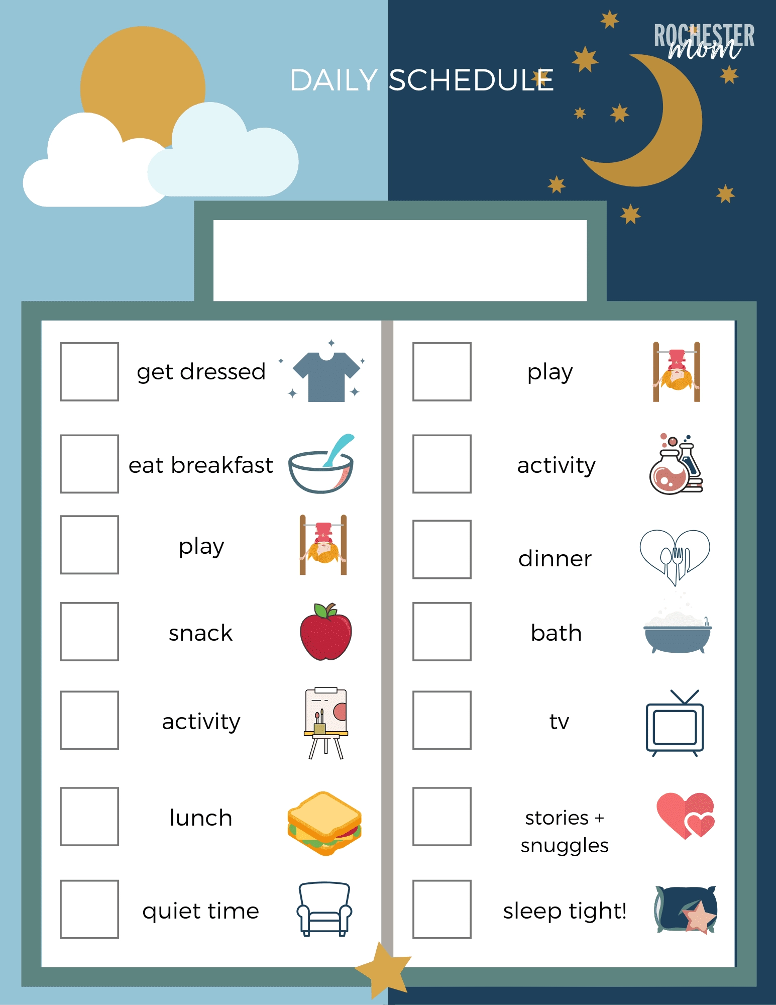 Kid Daily Schedule Free Printable Kid Daily Schedule Free Printable
