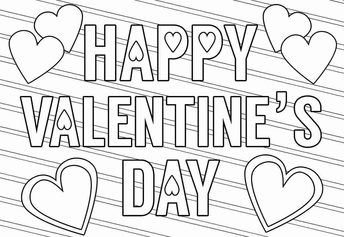 Free Printable Valentine Coloring Sheet Free Printable Valentine Coloring Sheet