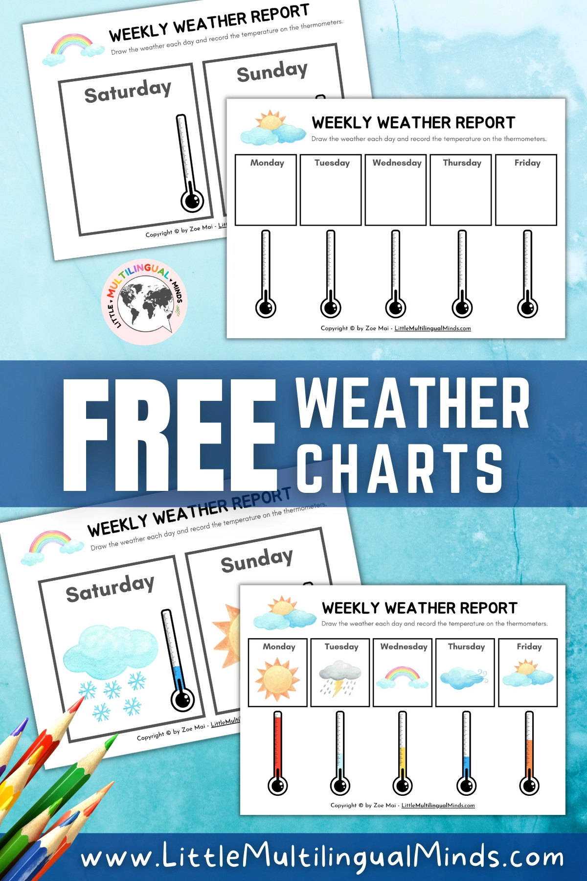 Free Printable Weather Chart Preschool Free Printable Weather Chart Preschool