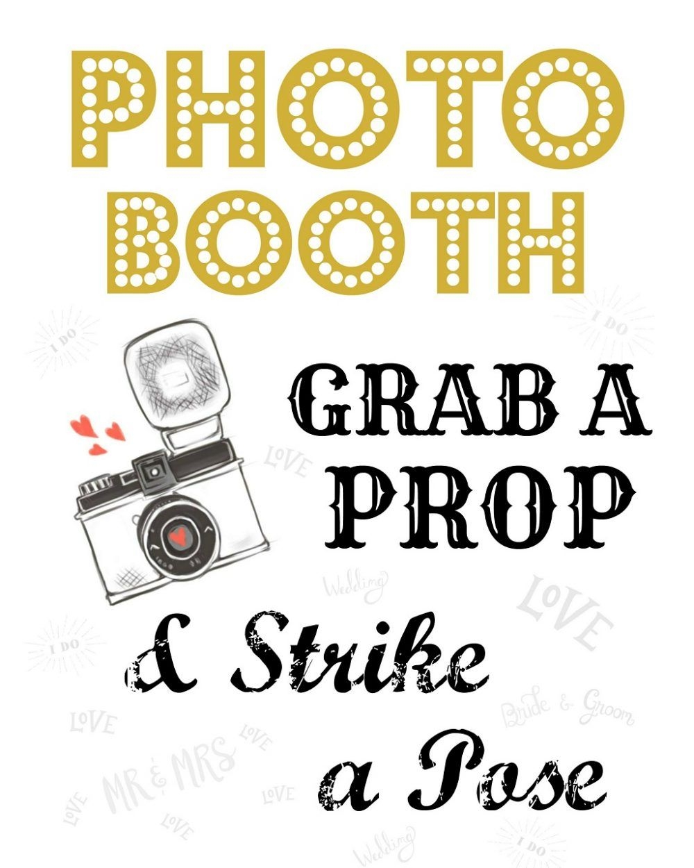 Photo Booth Sign Printable Free Photo Booth Sign Printable Free