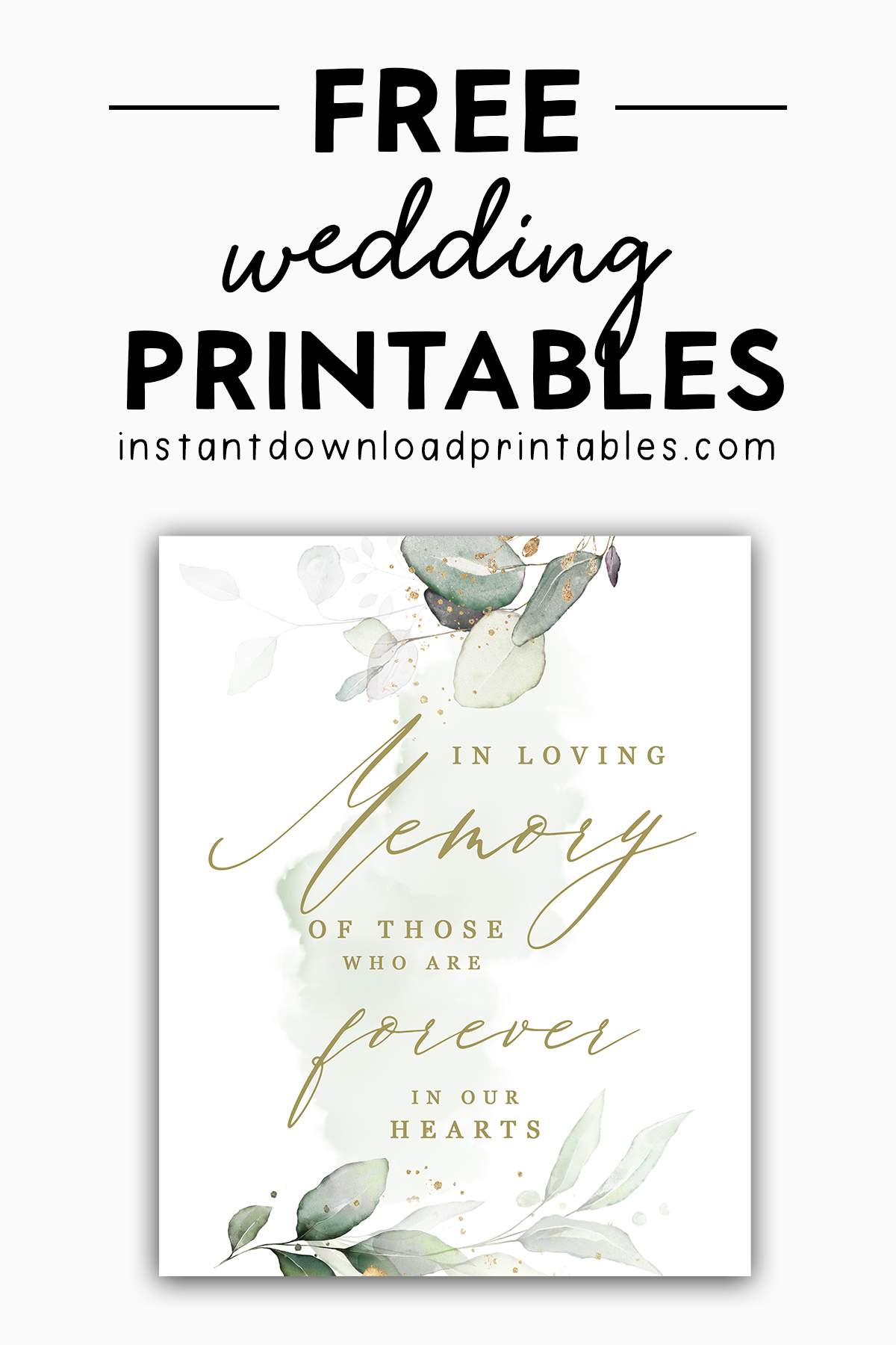 Free Wedding Signs Printables