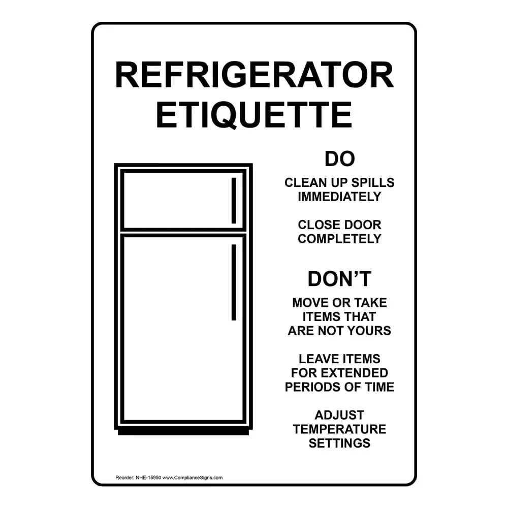 Fridge Clean Out Sign Printable