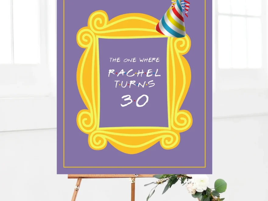 Friends Birthday Party Welcome Sign Printable Awdesignsprintables