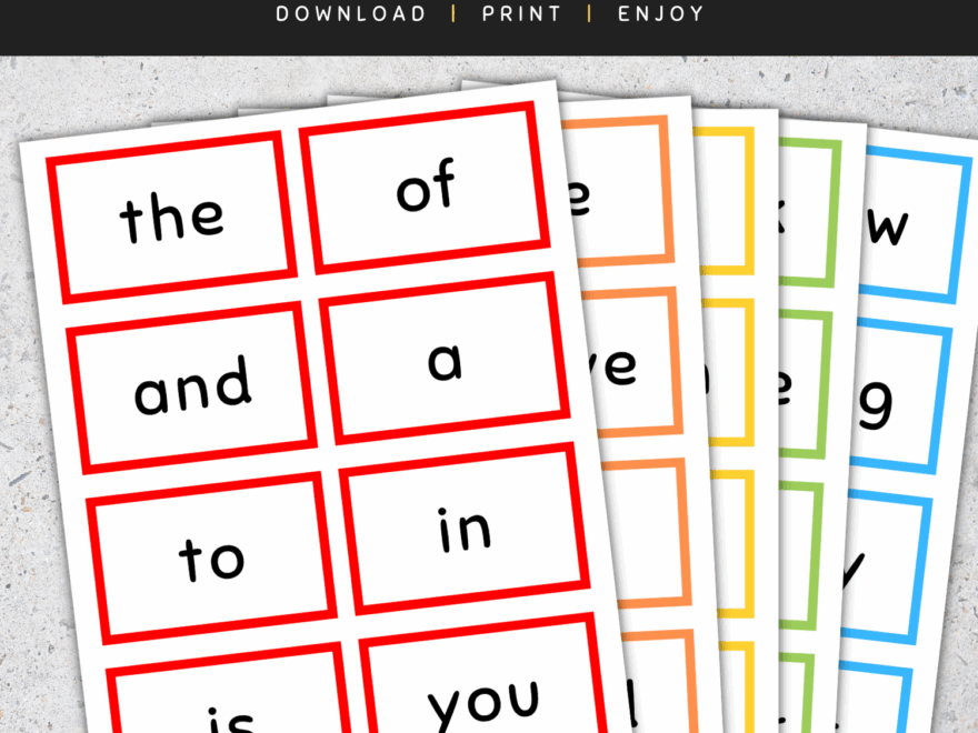 Fry Sight Words Flash Cards Fry s 1st 2nd 3rd 100 Sight Words SET 1 Made By Teachers
