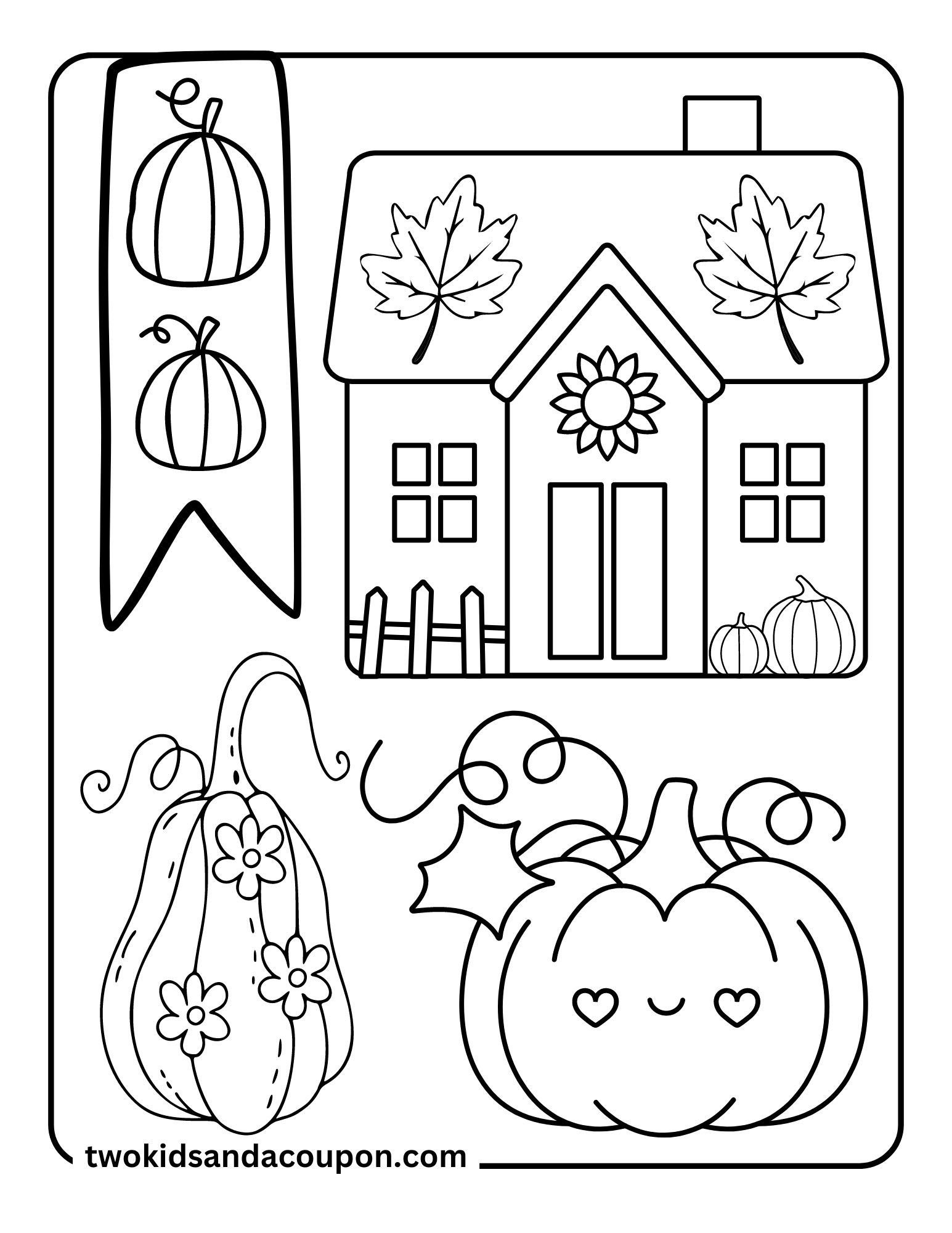 Fall Color Sheet Free Printable