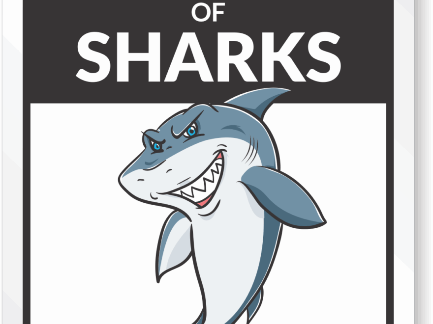 Funny Beware Of Sharks You Have Been Warned Sign SKU S2 5502