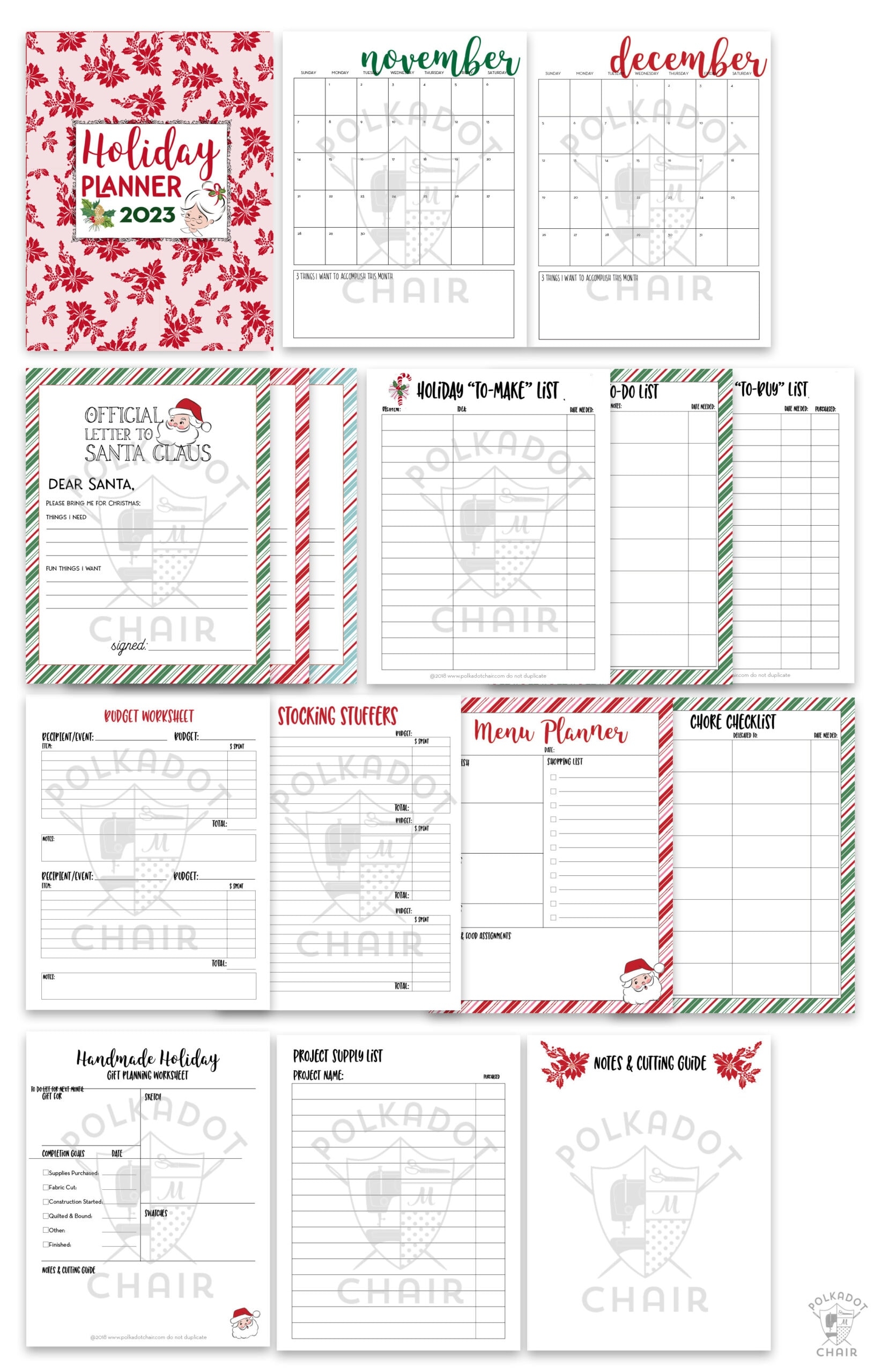 Get Organized With Our 2023 Printable Christmas Planner Polka Dot Chair Get Organized With Our 2023 Printable Christmas Planner Polka Dot Chair