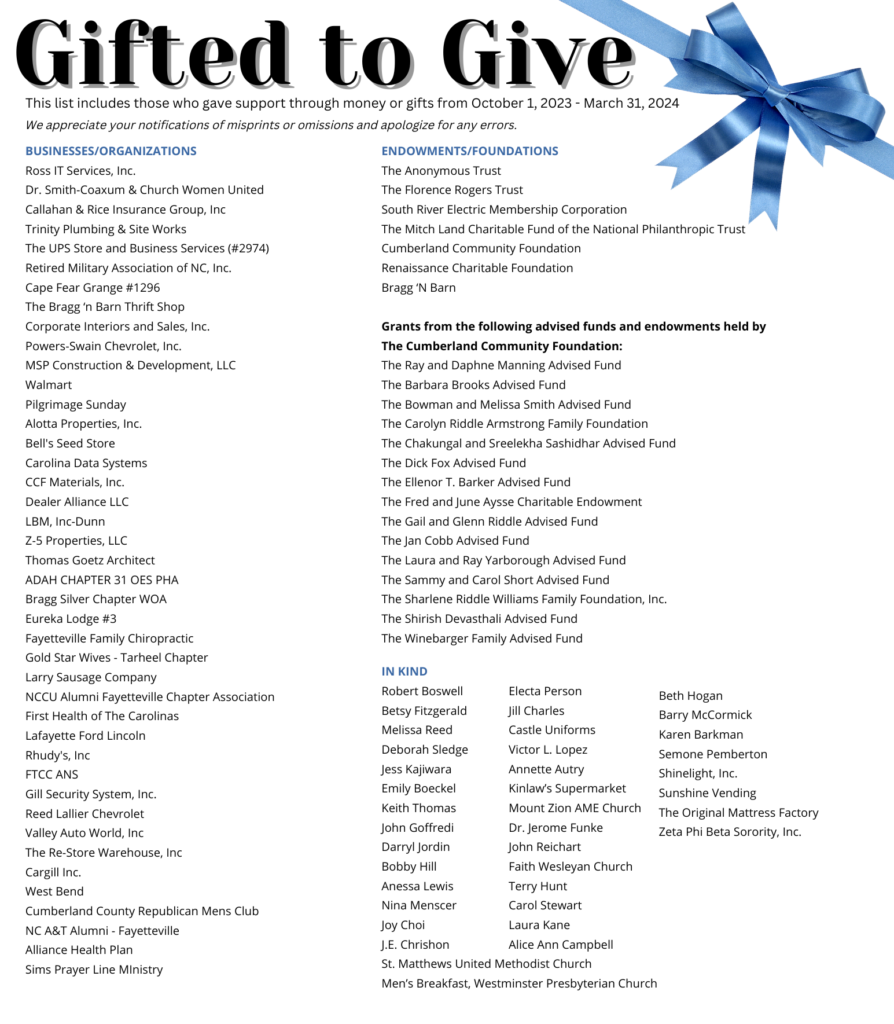 Gifted To Give 2024 Fayetteville OIAM