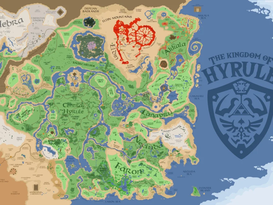 Gorgeous 5K Map Of Hyrule From BotW R Breath of the Wild
