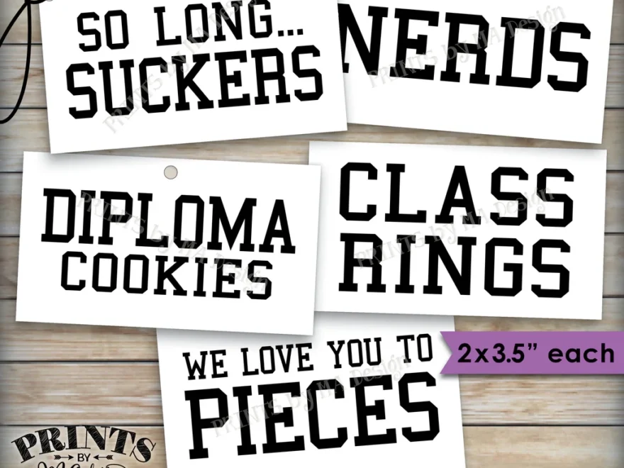 Graduation Party Candy Signs Candy Bar Candy Buffet Smartie Pants PRINTSbyMAdesign