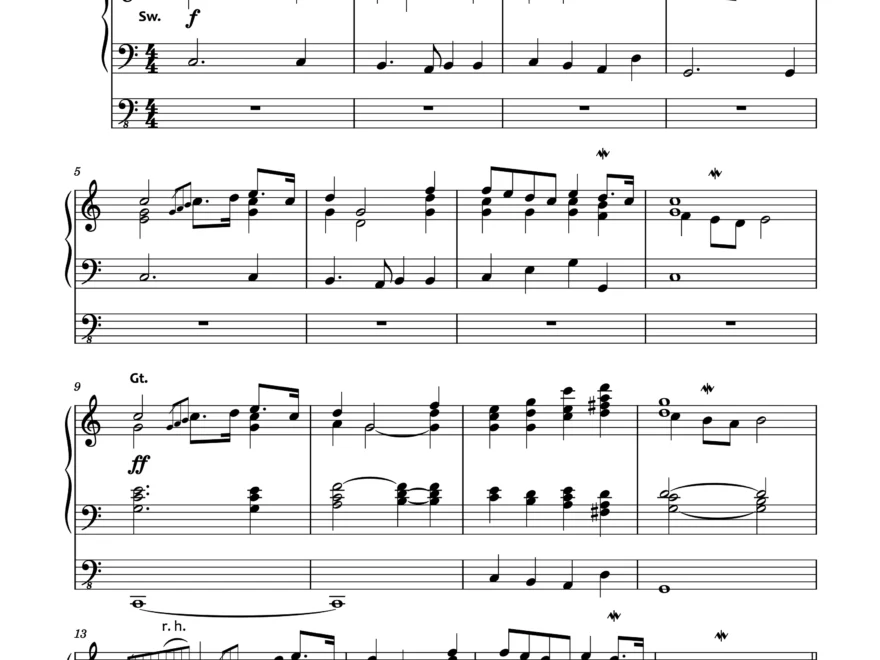 Grand March In C Major Festive Music For Organ Paul Fey Organist Paul Fey Organist And Pianist