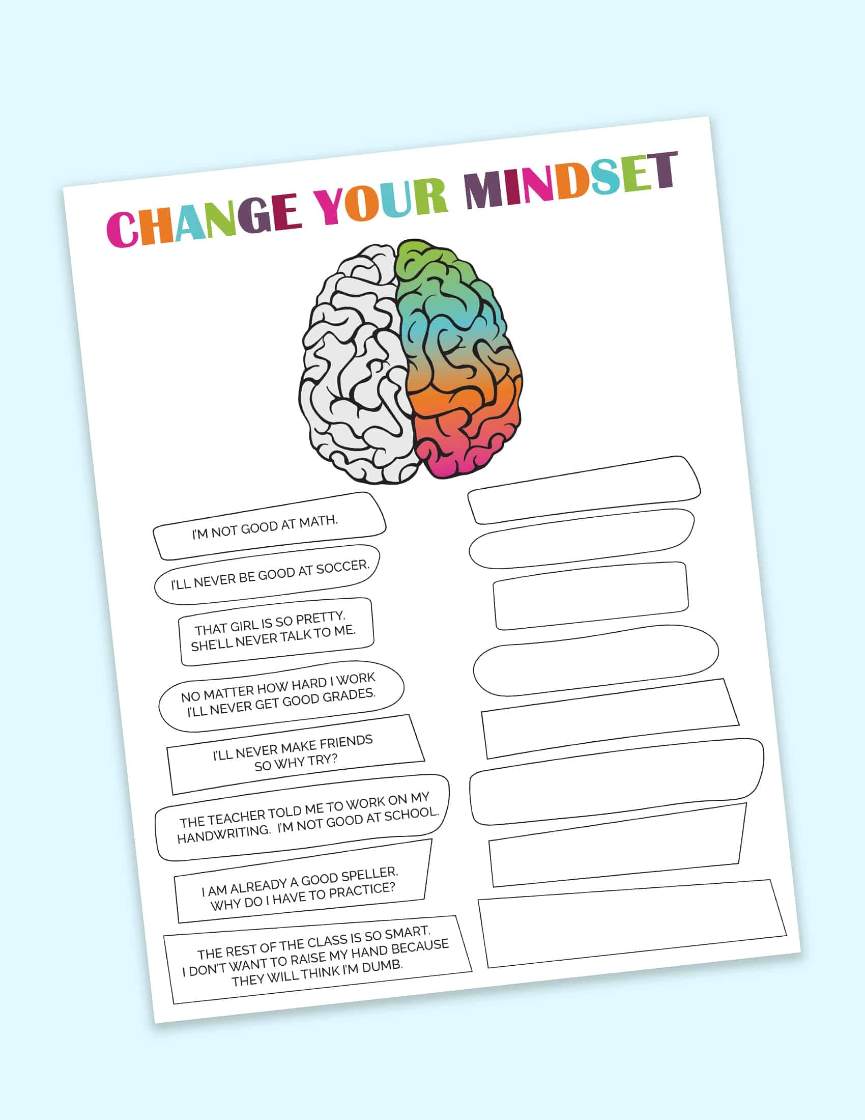 Growth Mindset Vs Fixed Mindset Activity Freebie Finding Mom Growth Mindset Vs Fixed Mindset Activity Freebie Finding Mom