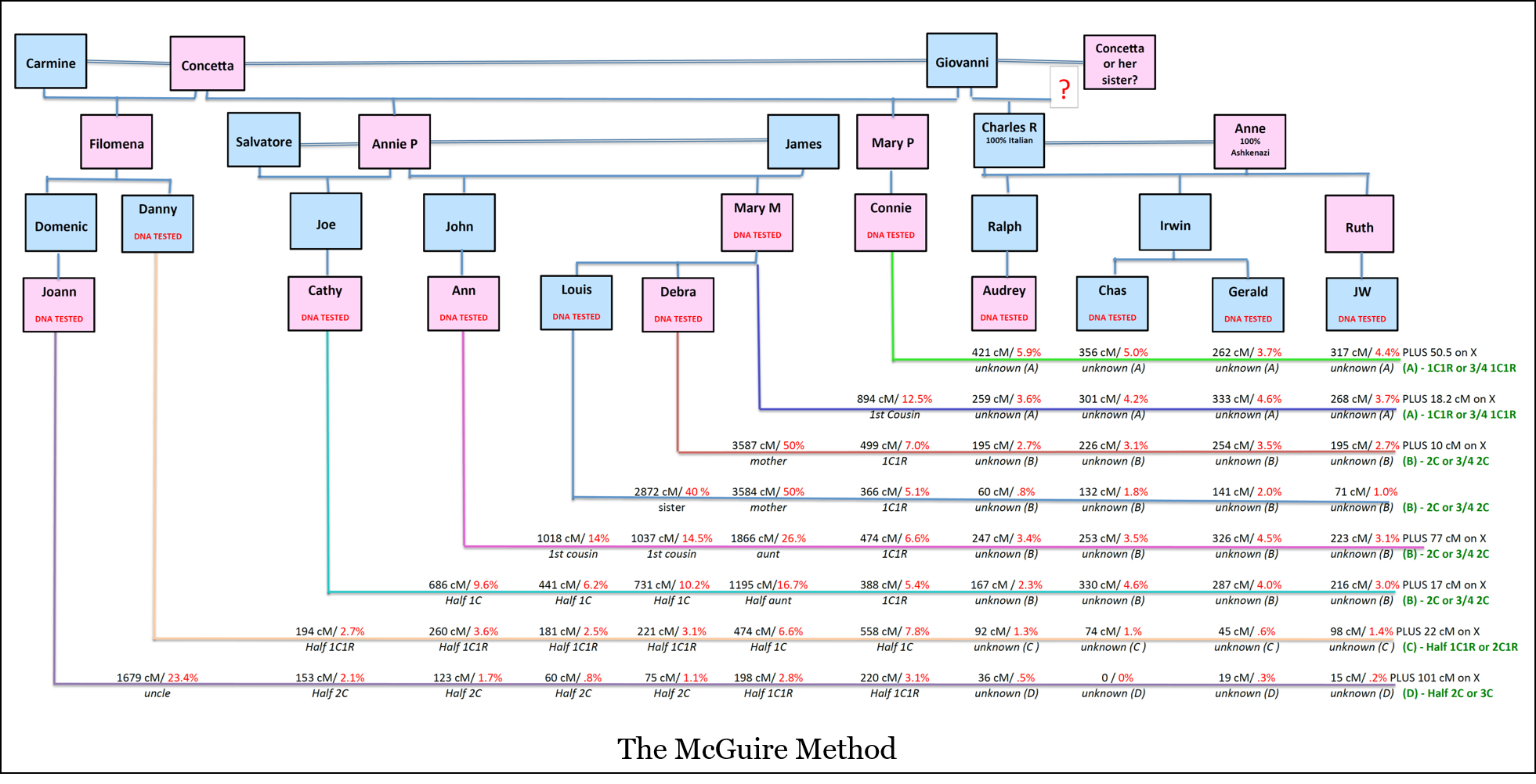 GUEST POST The McGuire Method Simplified Visual DNA Comparisons The Genetic Genealogist GUEST POST The McGuire Method Simplified Visual DNA Comparisons The Genetic Genealogist