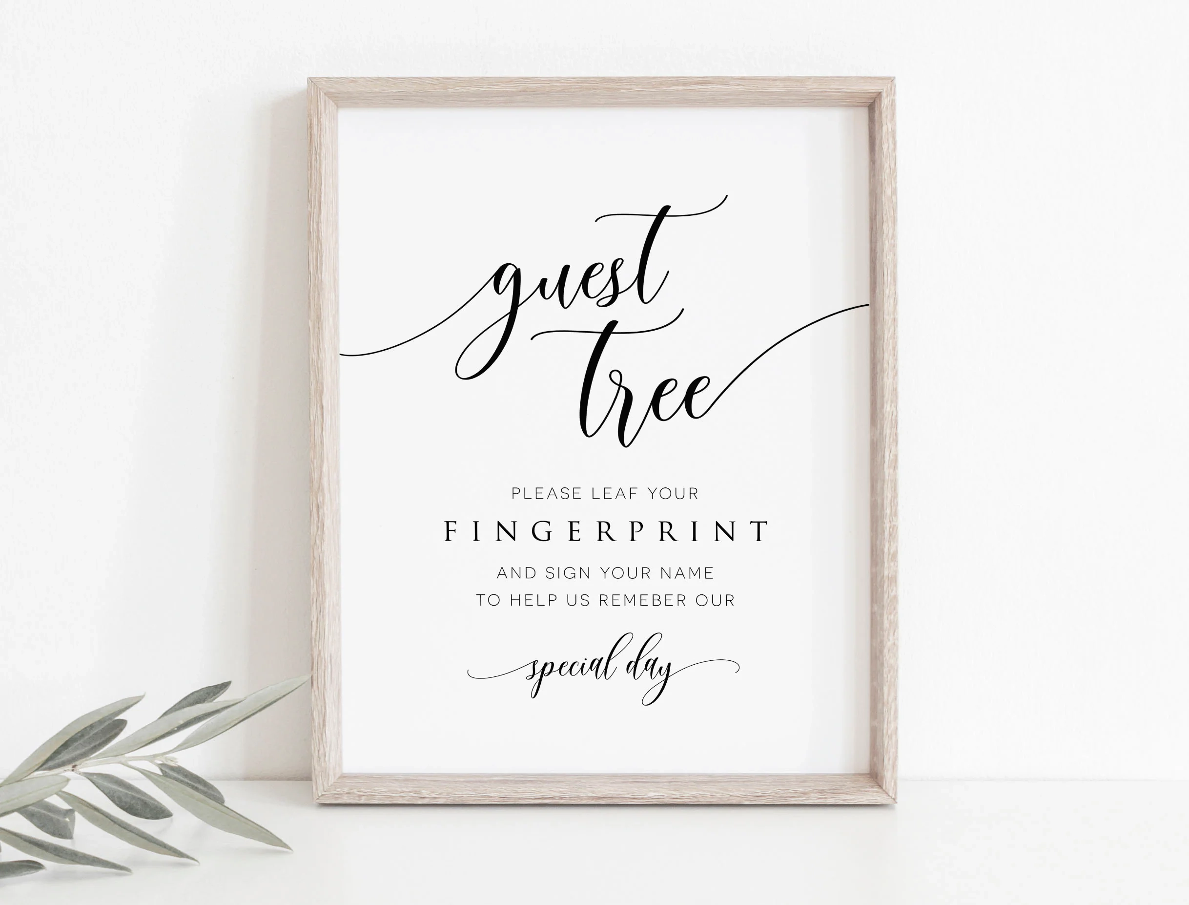 Please Sign Our Guest Tree Printable