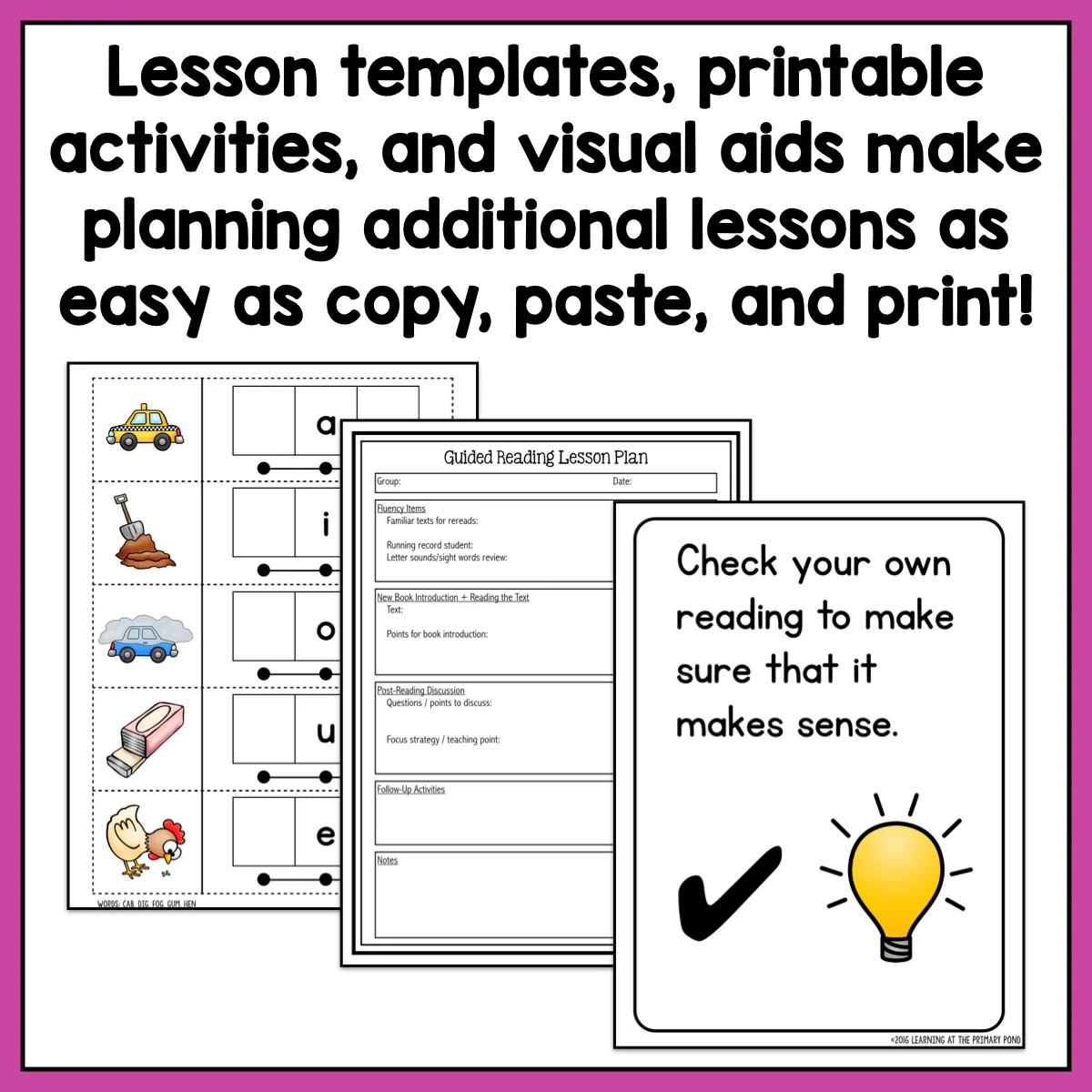 Guided Reading Activities And Lesson Plans For Level B Learning At The Primary Pond Guided Reading Activities And Lesson Plans For Level B Learning At The Primary Pond