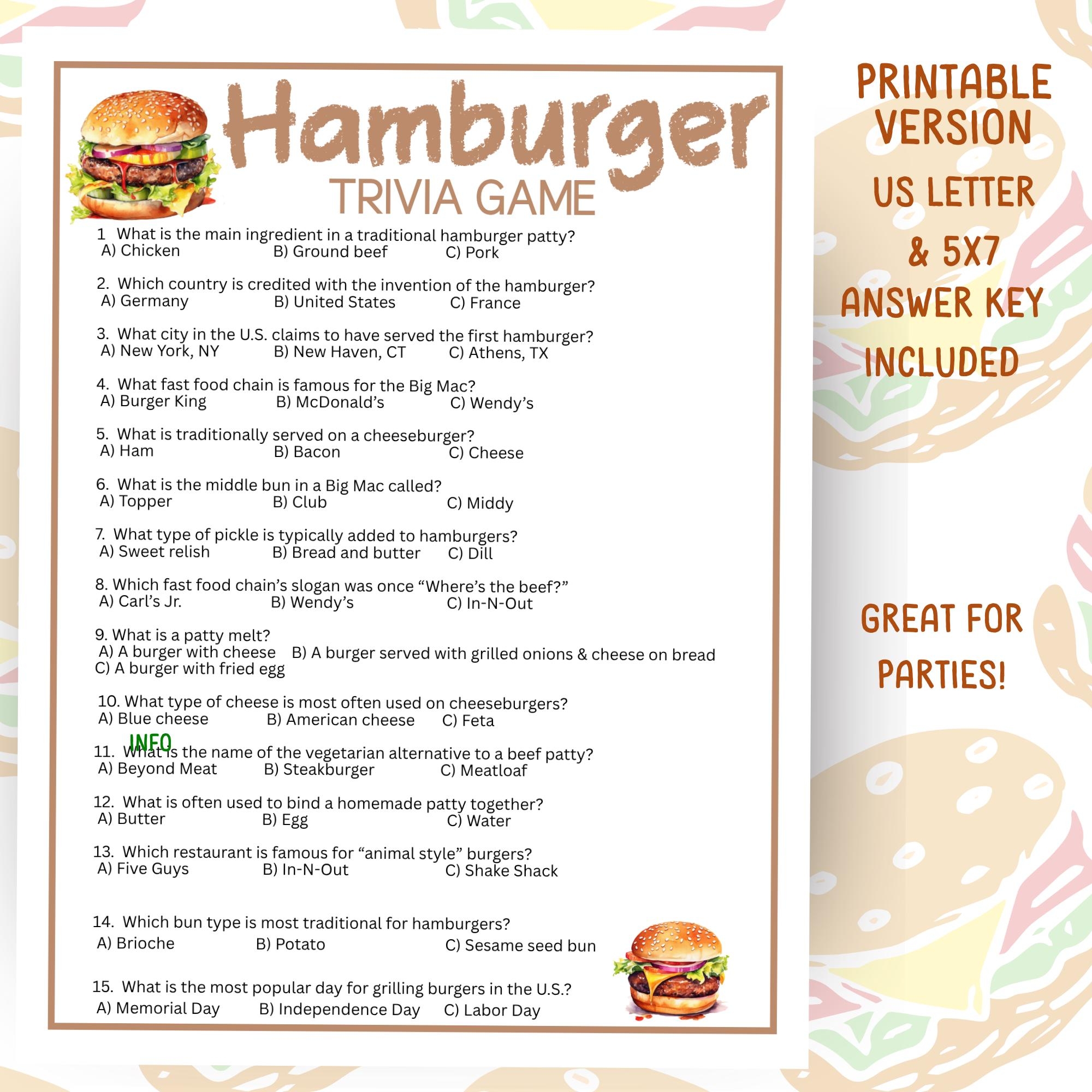 Printable Name The Bun Pictures Quiz Printable Name The Bun Pictures Quiz