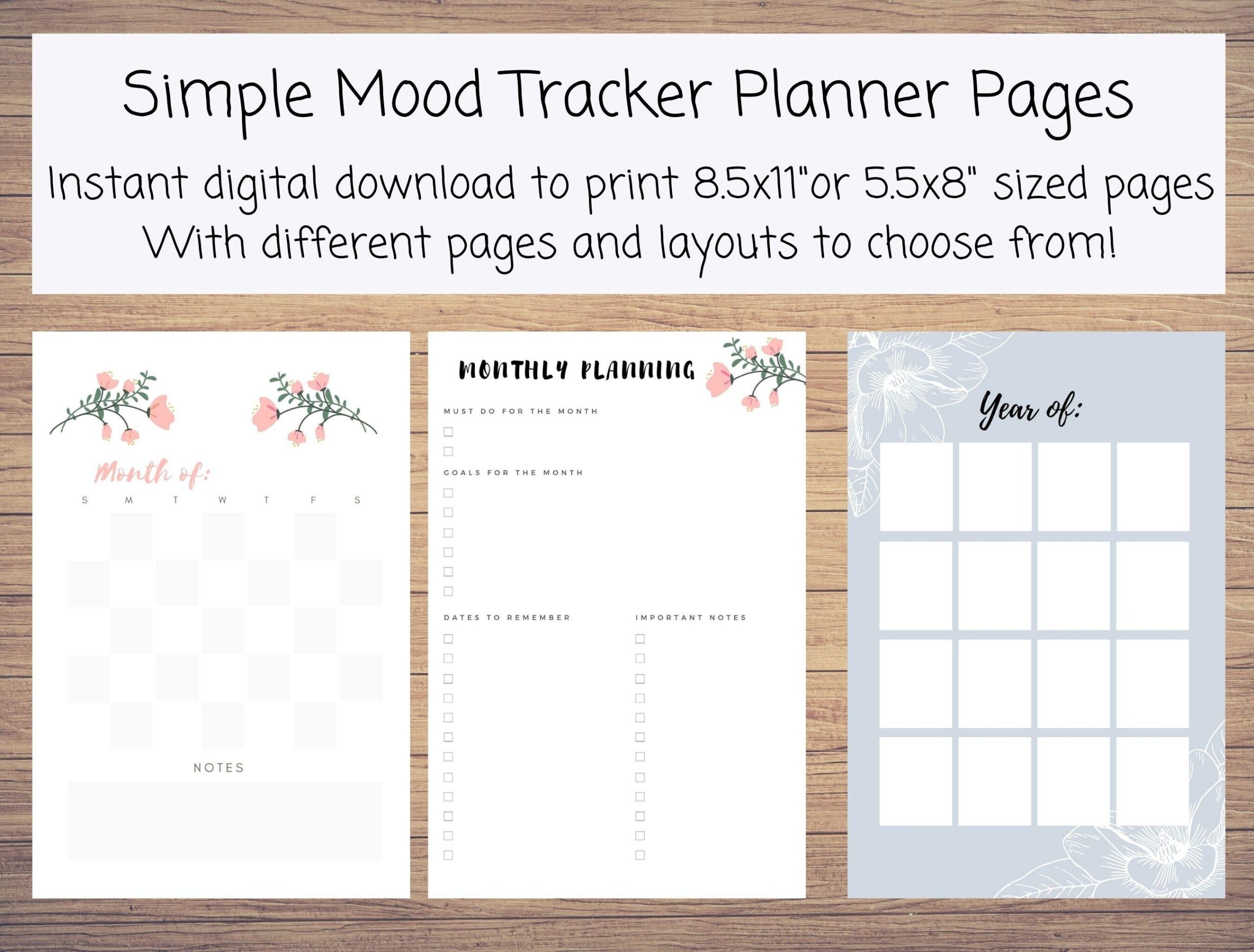 Printable Pocket Bullet Planner