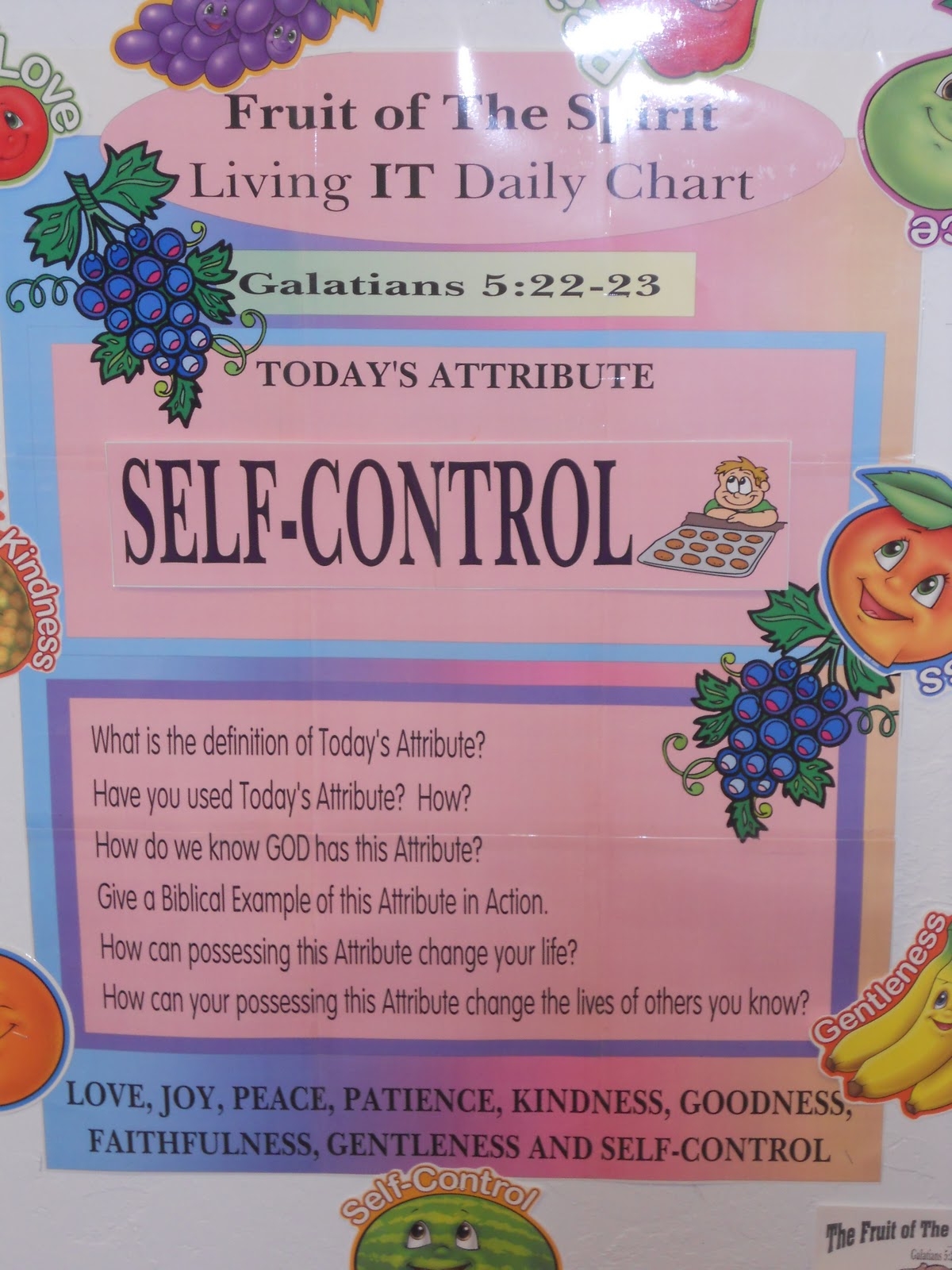 Free Printable Self Control Chart Bible Free Printable Self Control Chart Bible