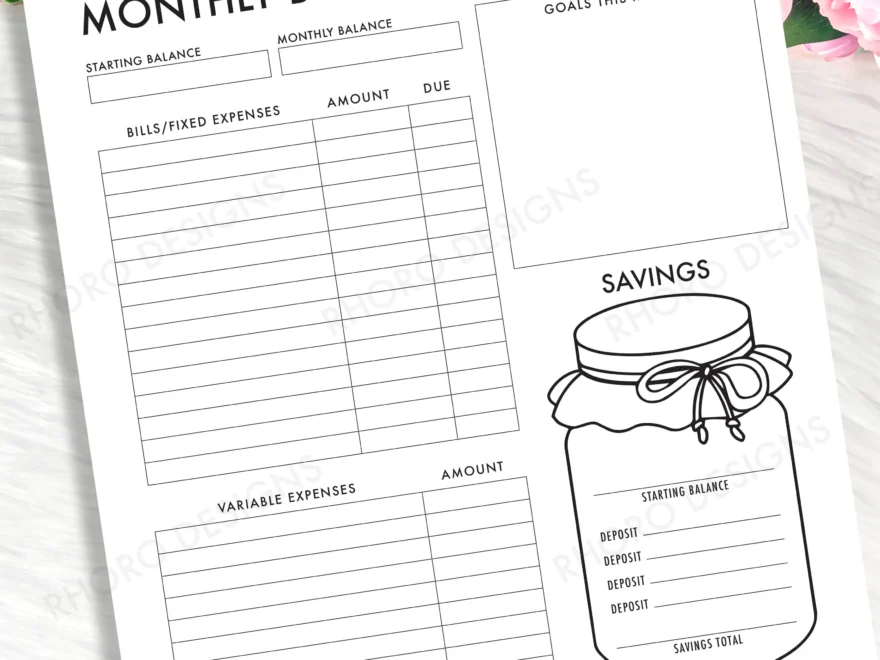 Happy Planner Budget Printable Monthly Budget Happy Planner Big Budget Inserts Monthly Budget Printable Happy Planner Budget Inserts Etsy