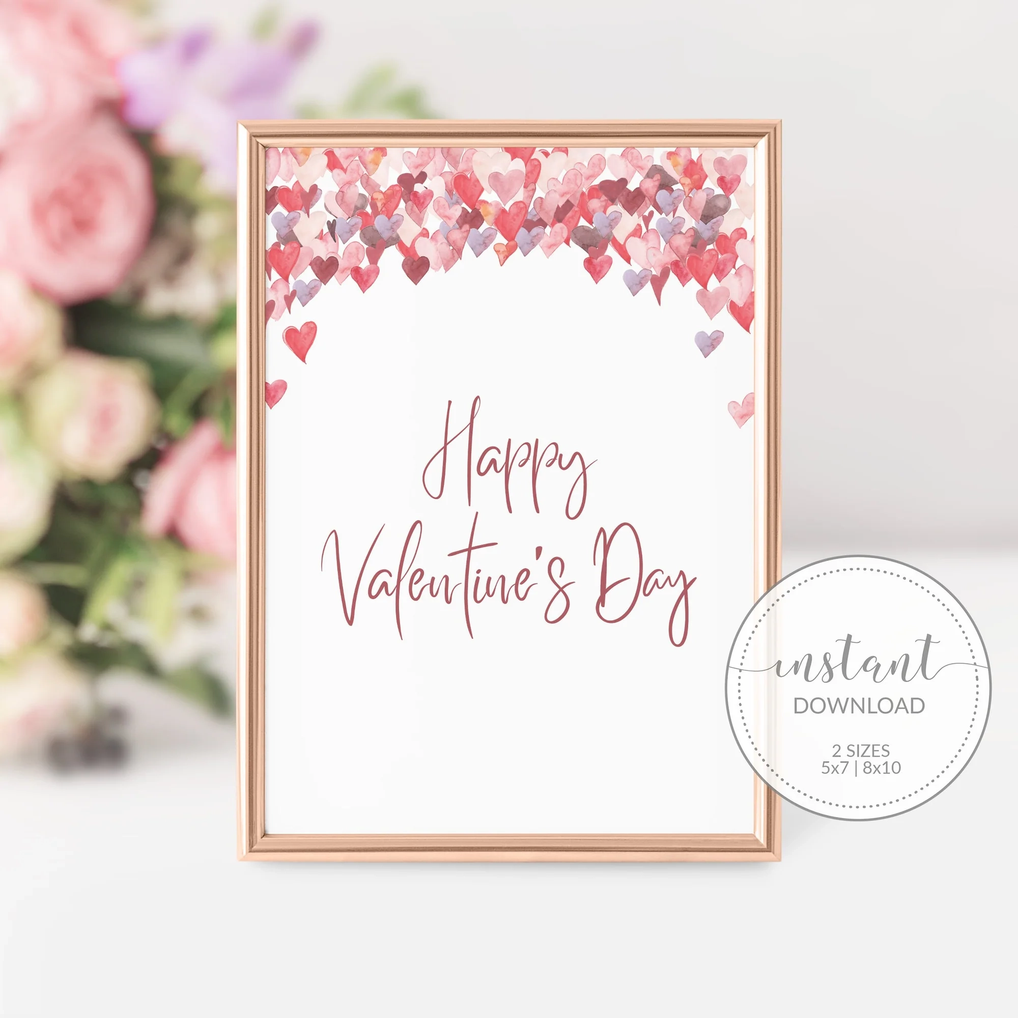 Printable Happy Valentines Day Sign
