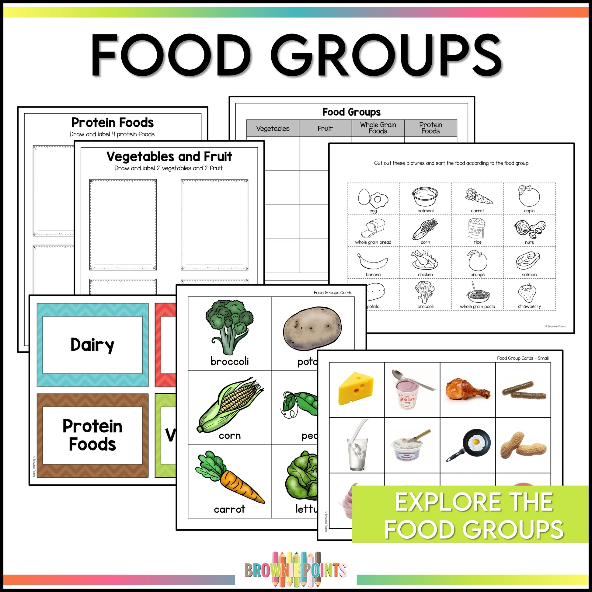 Healthy Eating Activities Canada s Food Guide Brownie Points Teaching Shop Healthy Eating Activities Canada s Food Guide Brownie Points Teaching Shop