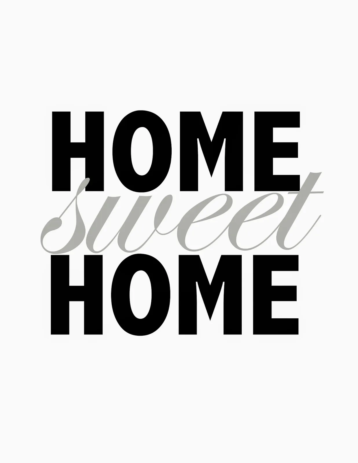 Home Sweet Home Printable Short Stop Designs