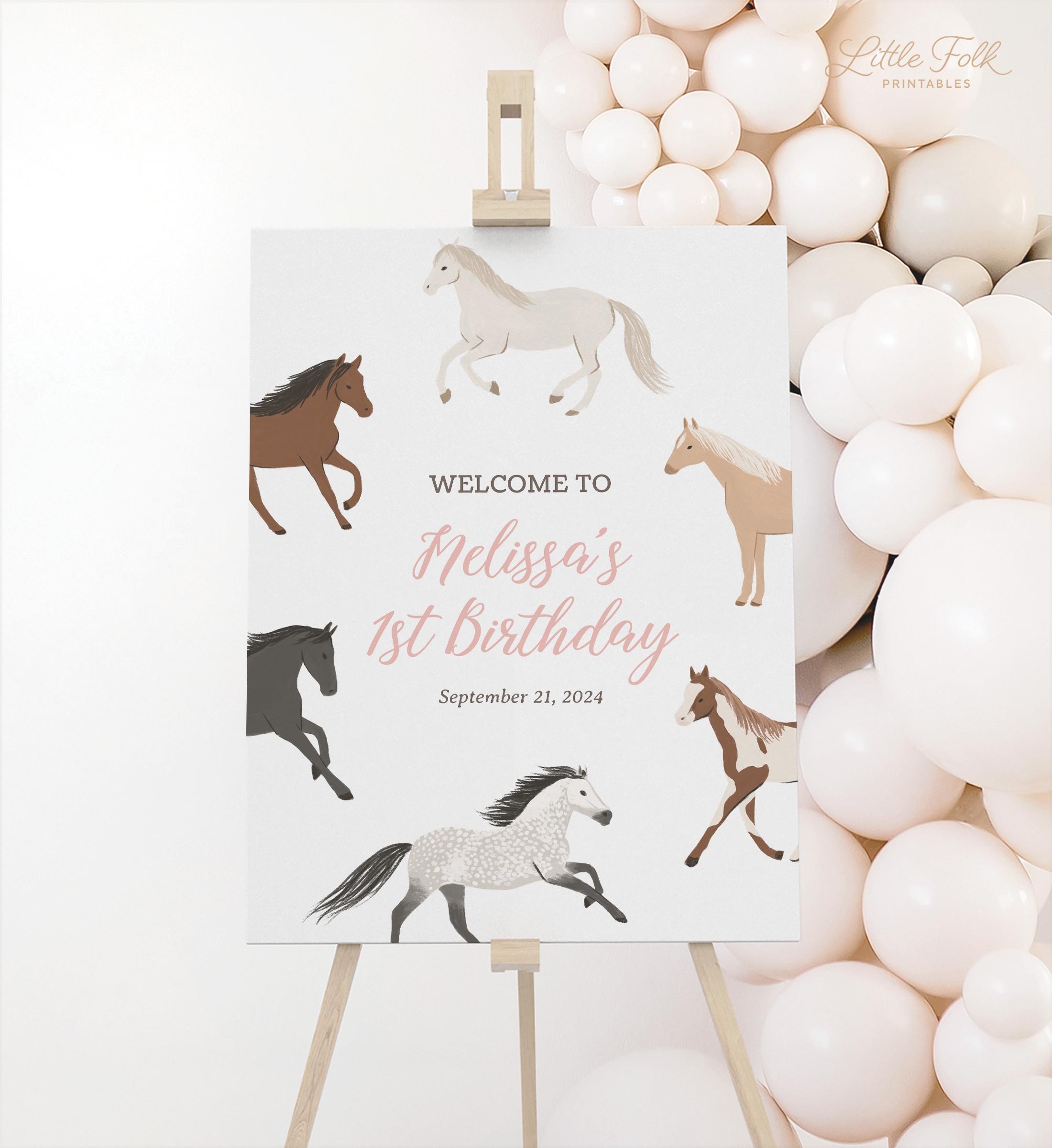 Horse Birthday Signs Printables