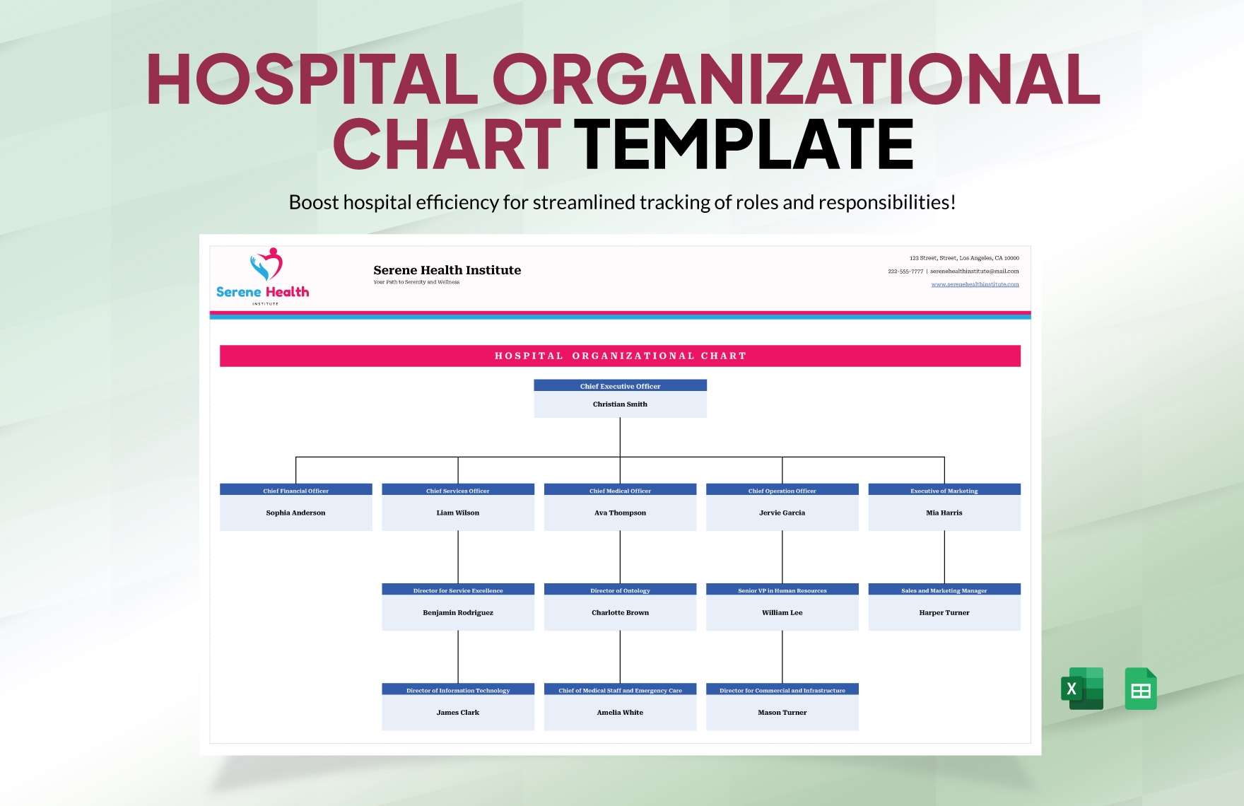Hospital Organizational Chart Template In Excel Download Template Hospital Organizational Chart Template In Excel Download Template