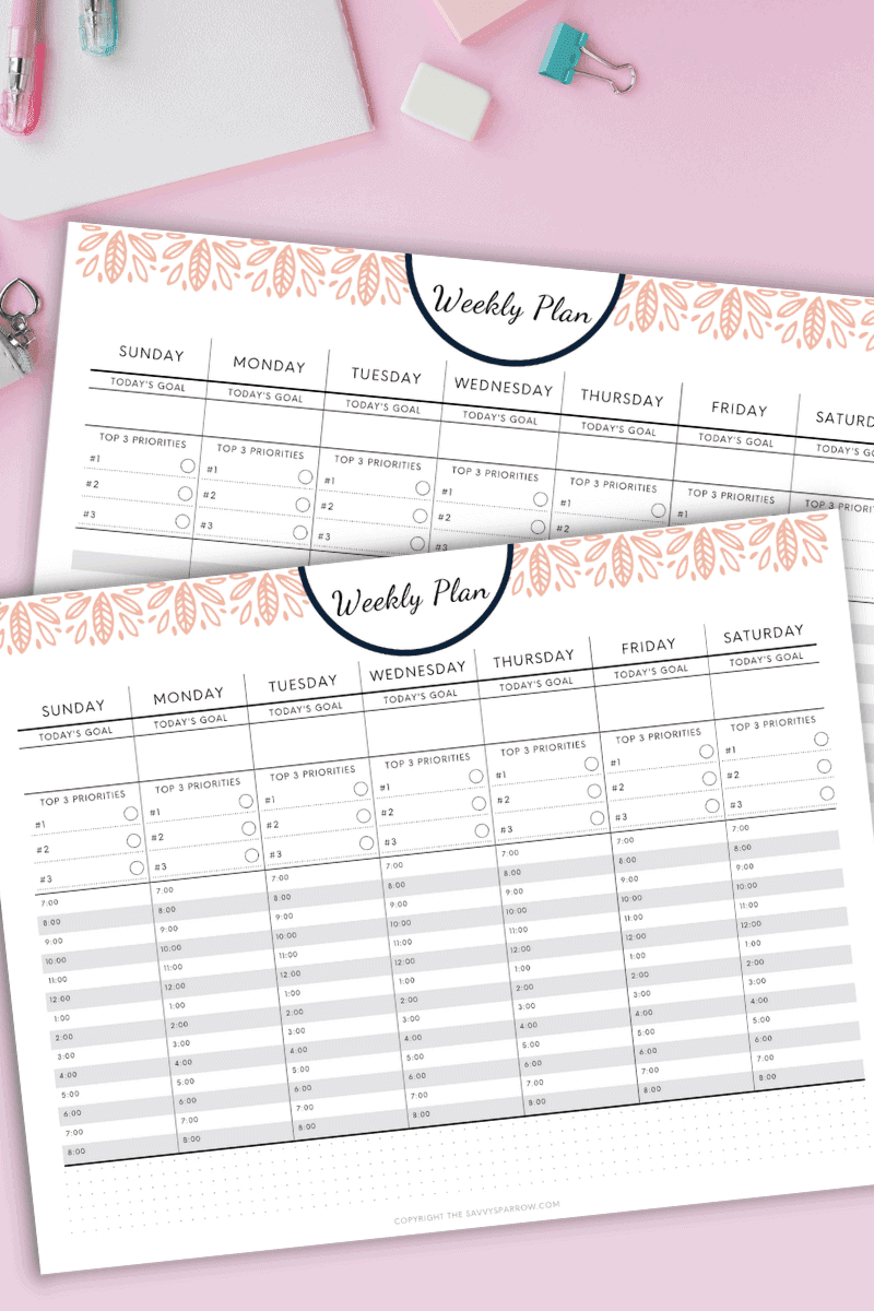 Planning Out My Printable Planner