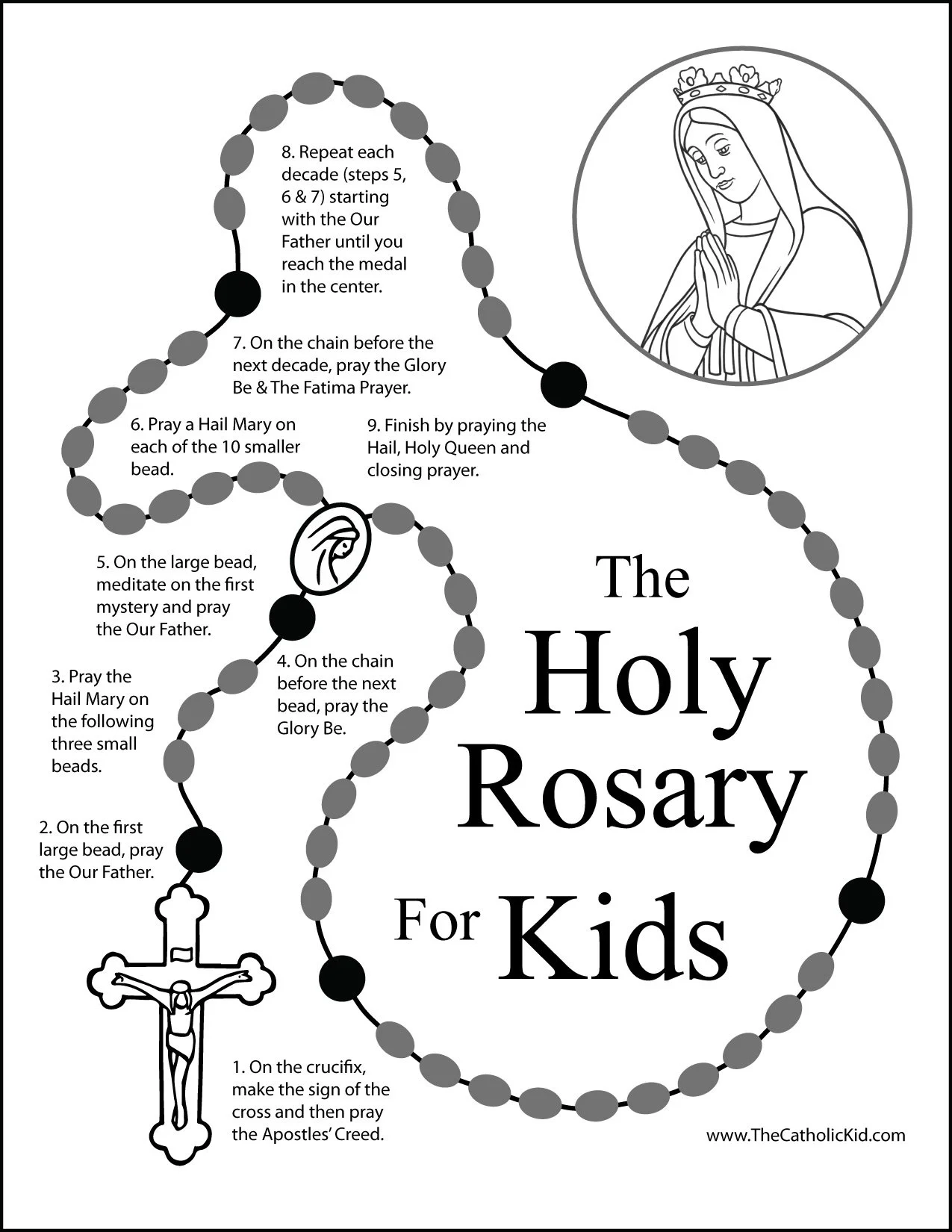 Guide To Praying The Rosary Printable Guide To Praying The Rosary Printable