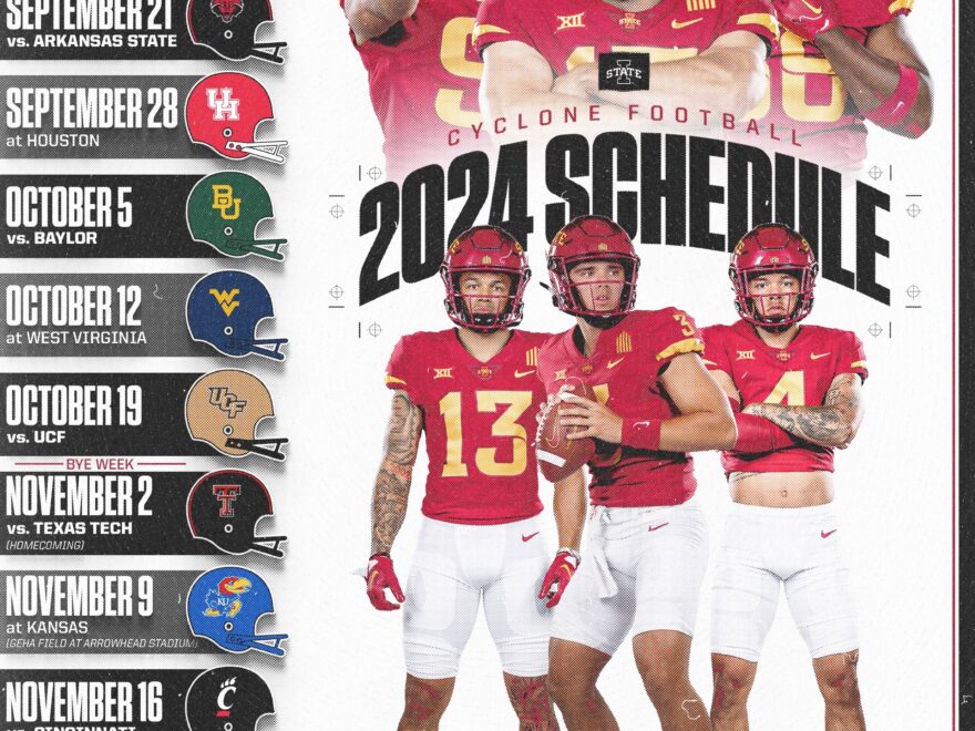 Iowa State Football On X The Full 2024 Iowa State Football Schedule Https t co 2R4MXgPWIT Https t co 6enSvPpsL9 X