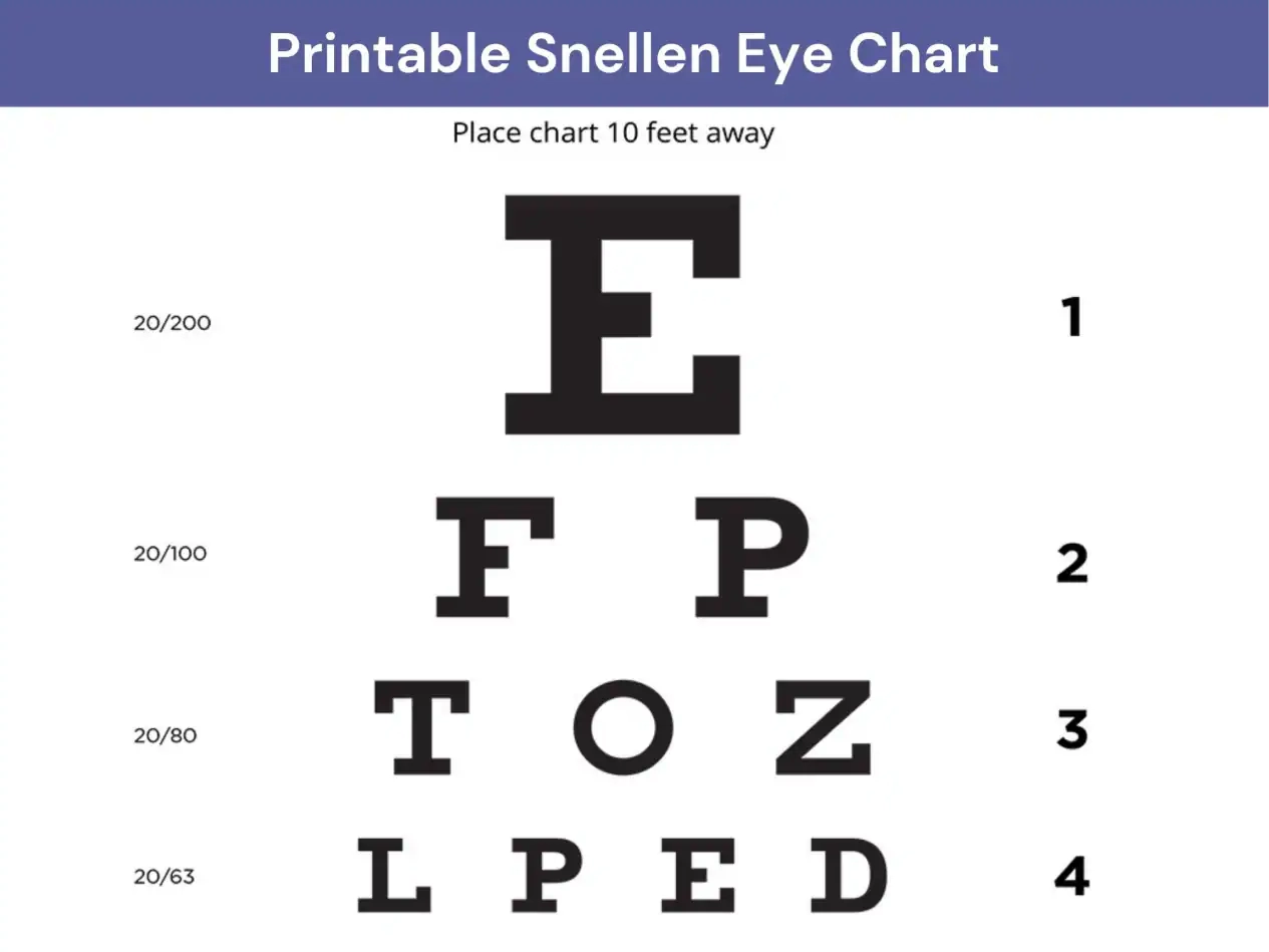 Eye Test Charts Printable