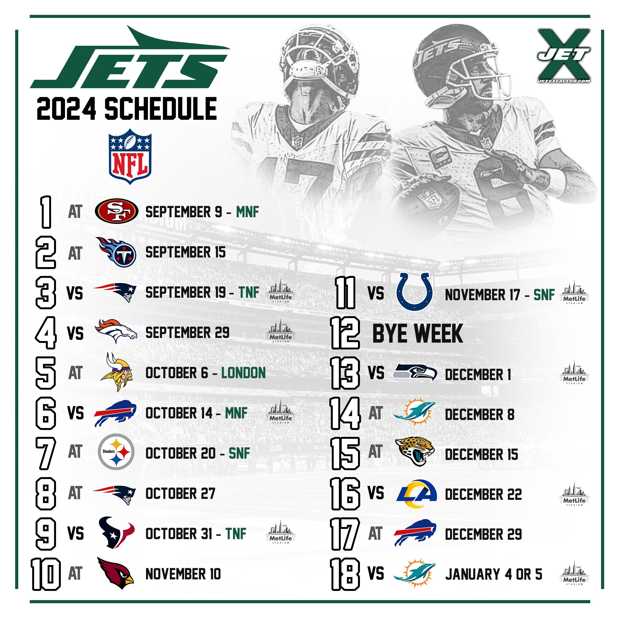 Ny Jets Printable Schedule