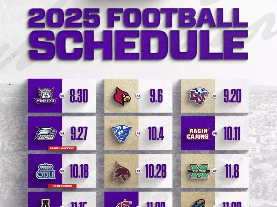 JMU Rolls Out Complete 2025 Football Schedule James Madison University Athletics