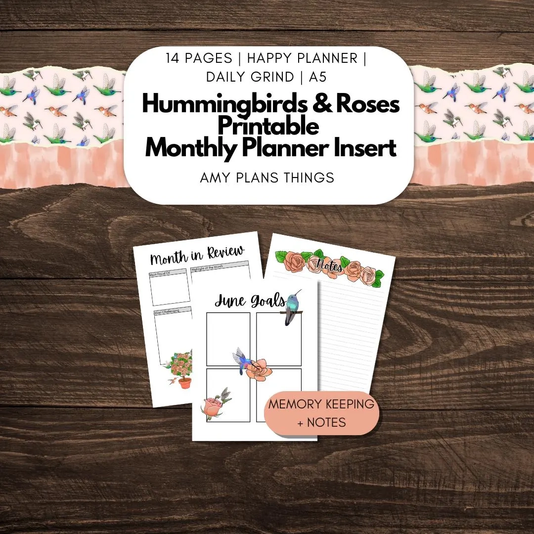 Happy Planner Memories Printable Pages