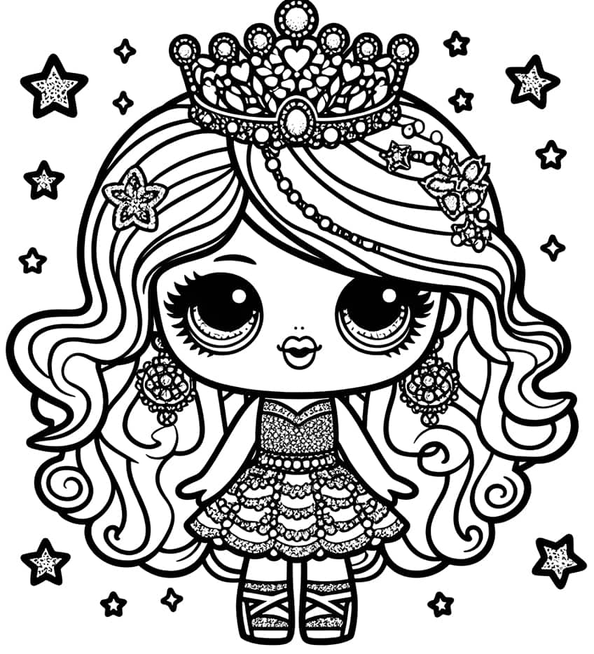 L O L Surprise Dolls Coloring Pages 40 Different Coloring Sheets