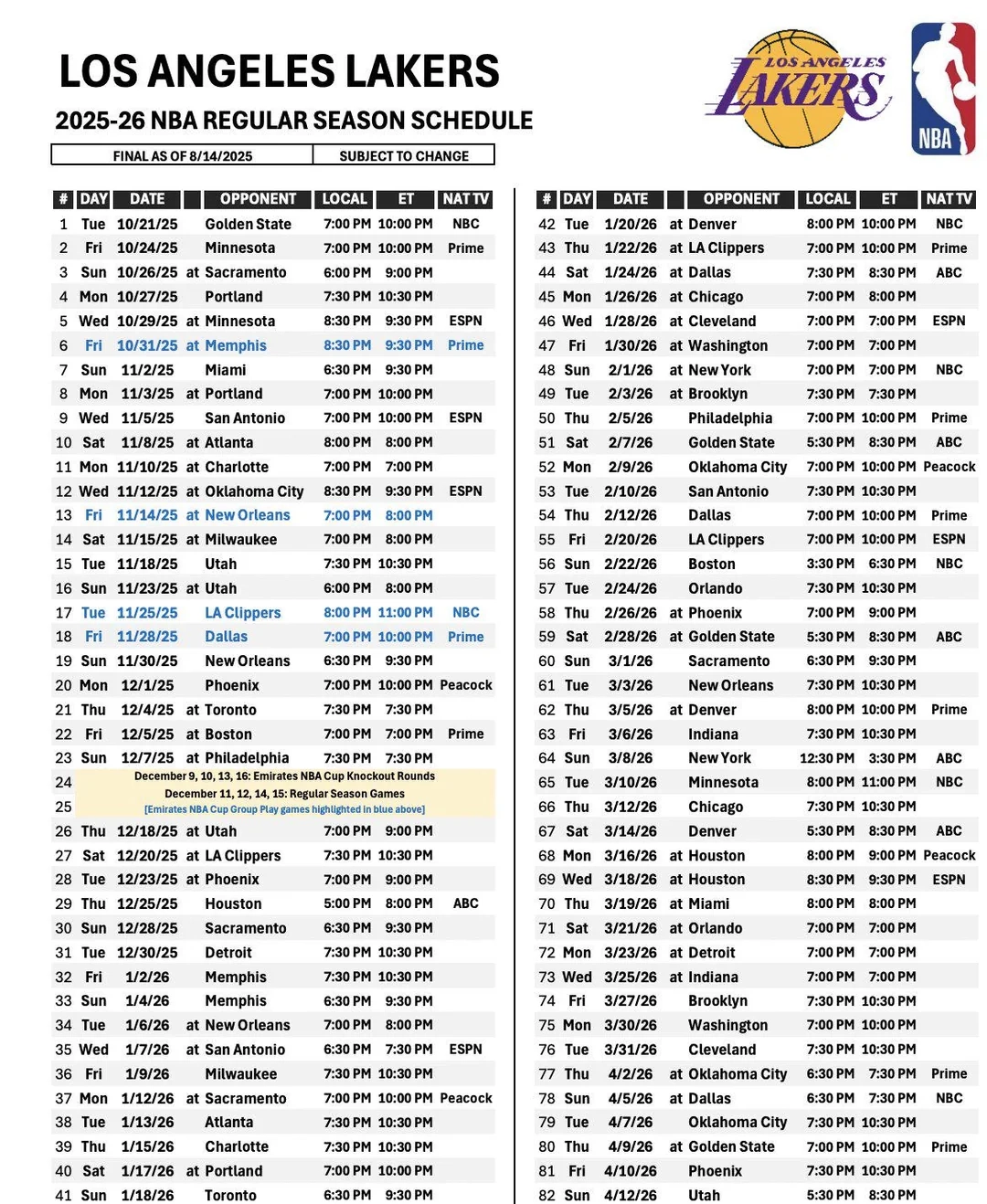 2026 Olympics Tv Printable Schedule